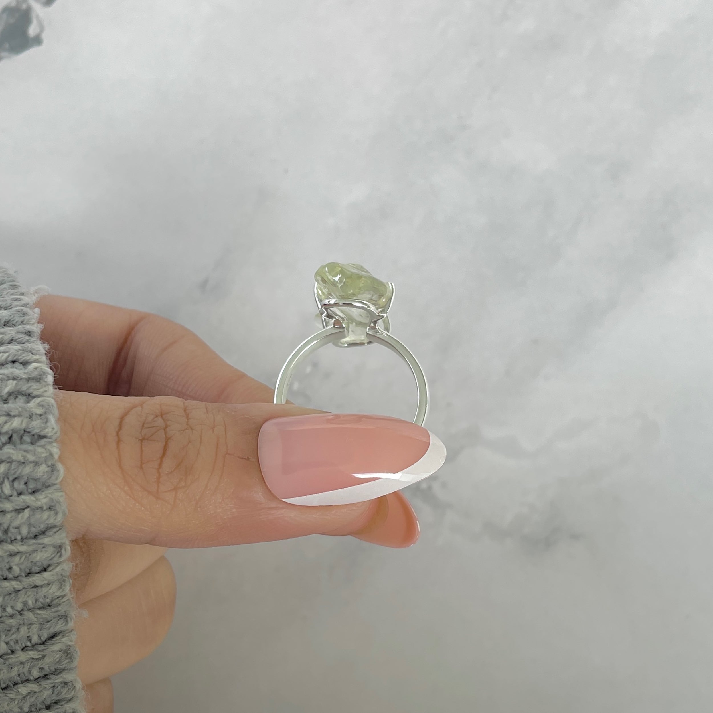 Libyan Desert Glass Ring Size 7-(LDG-R-99.)