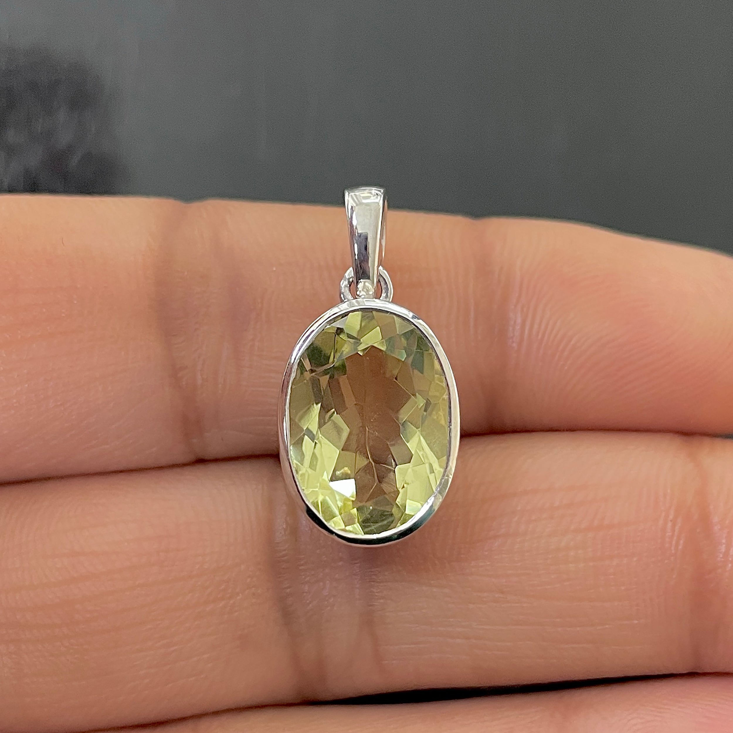 Lemon Quartz Pendant-(LEM-SP-471.)