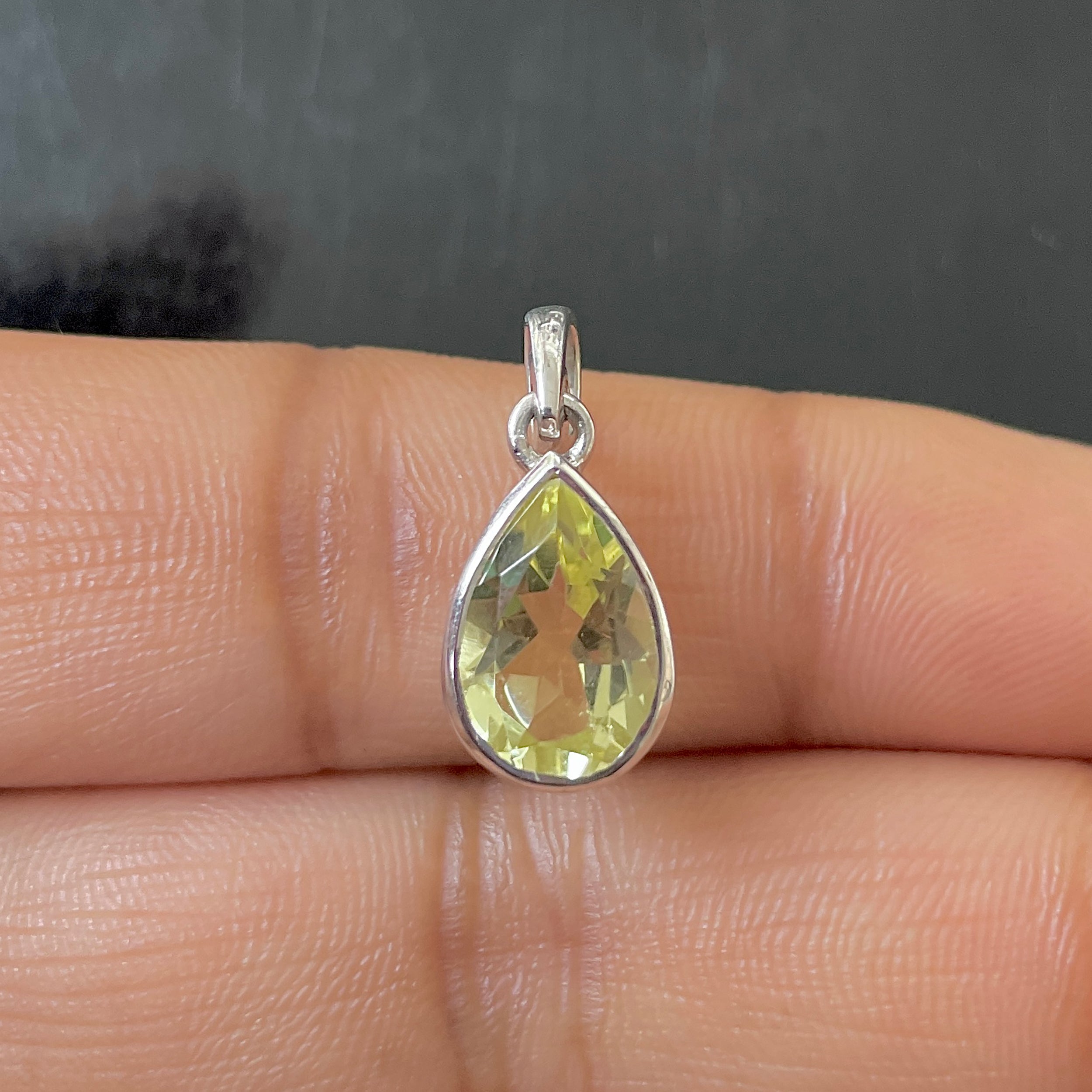 Lemon Quartz Pendant-(LEM-SP-790.)