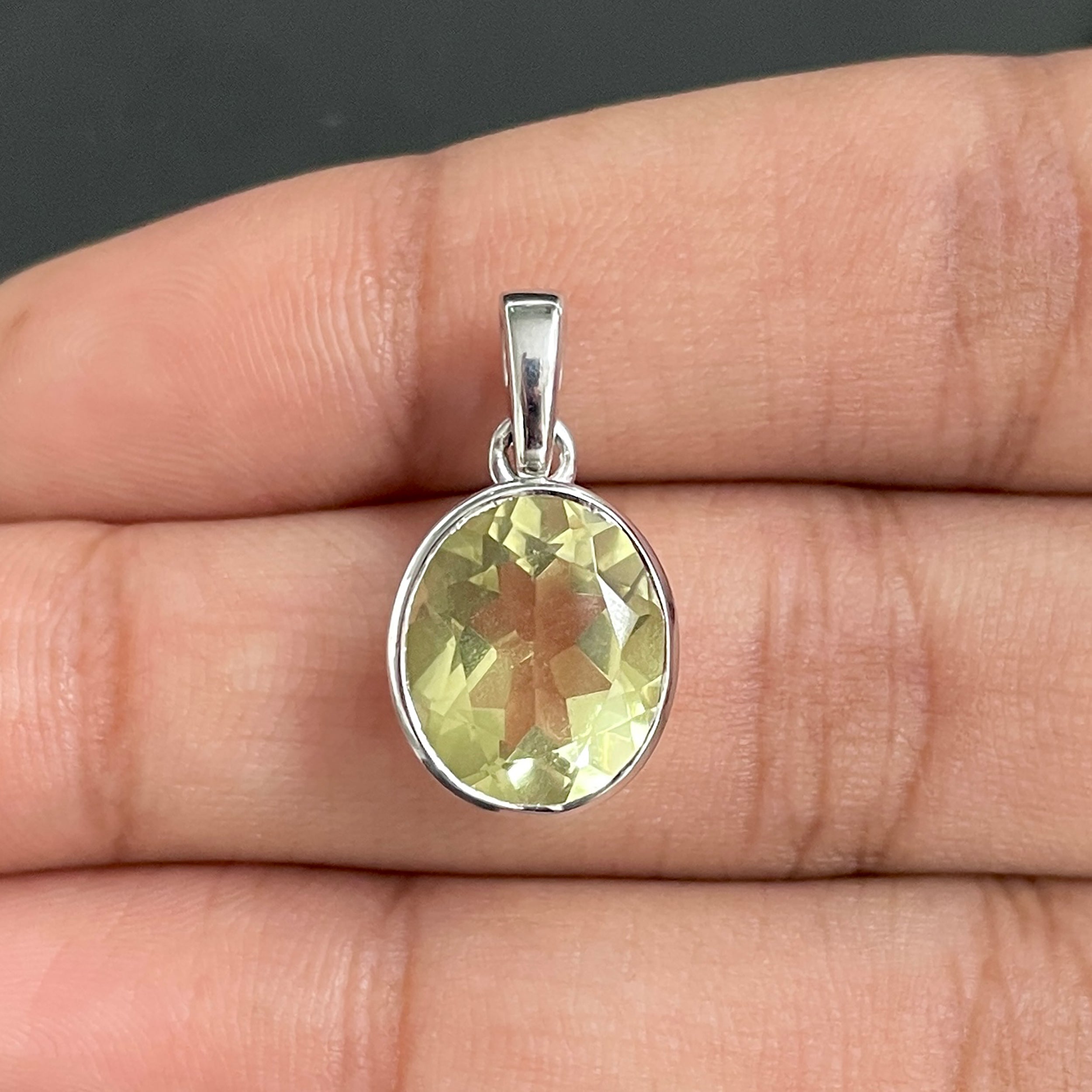 Lemon Quartz Pendant-(LEM-SP-793.)