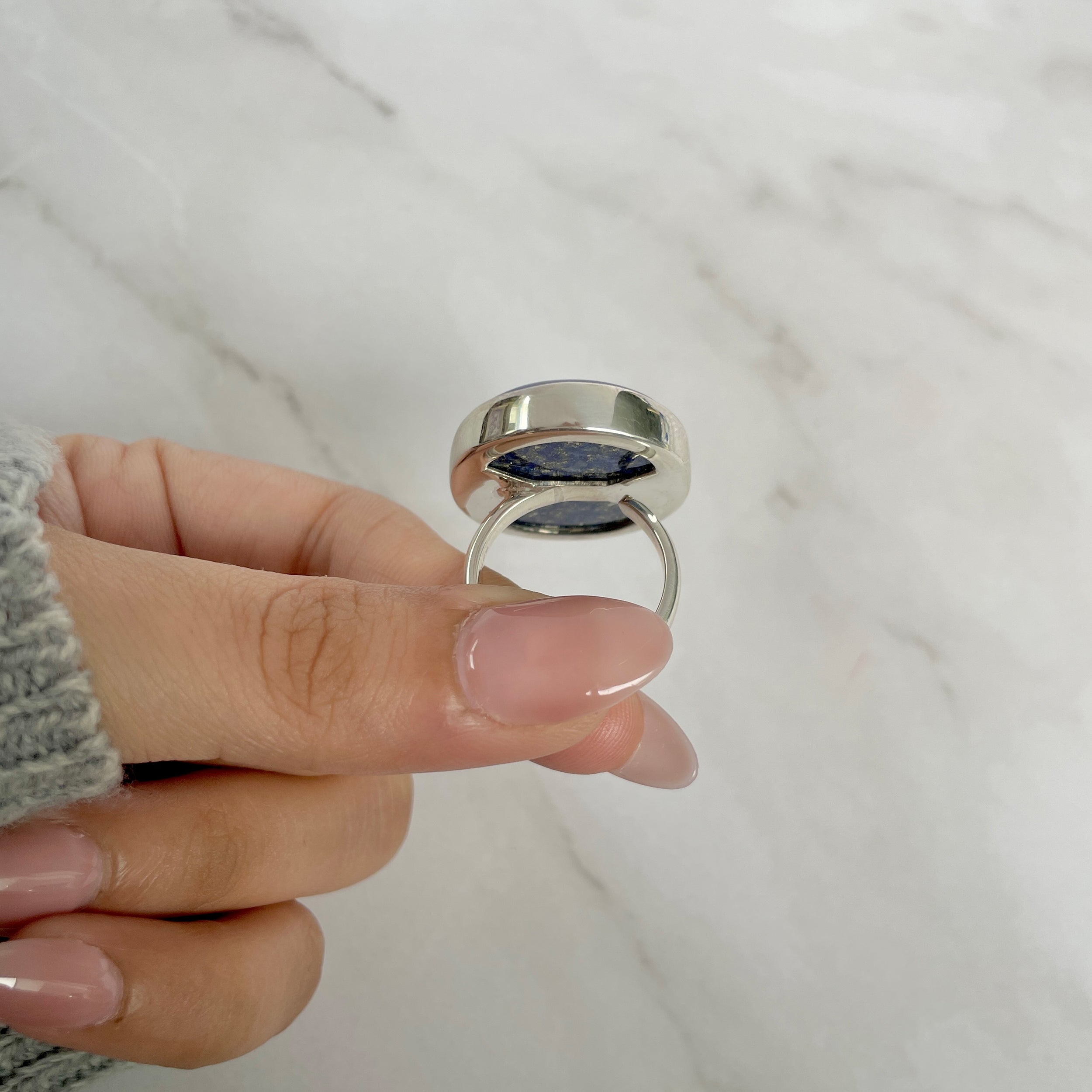 Lapis Adjustable Ring-(LLP-R-42.)