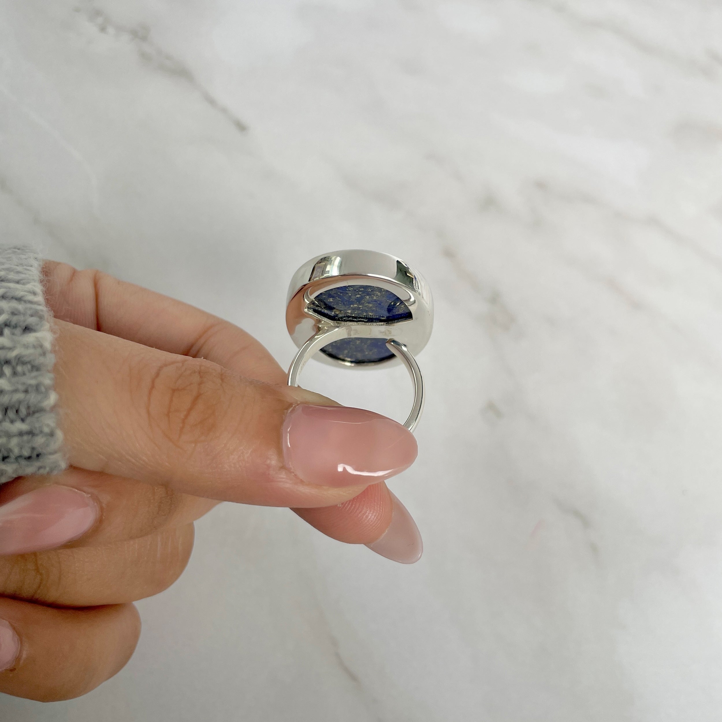 Lapis Adjustable Ring-(LLP-R-43.)