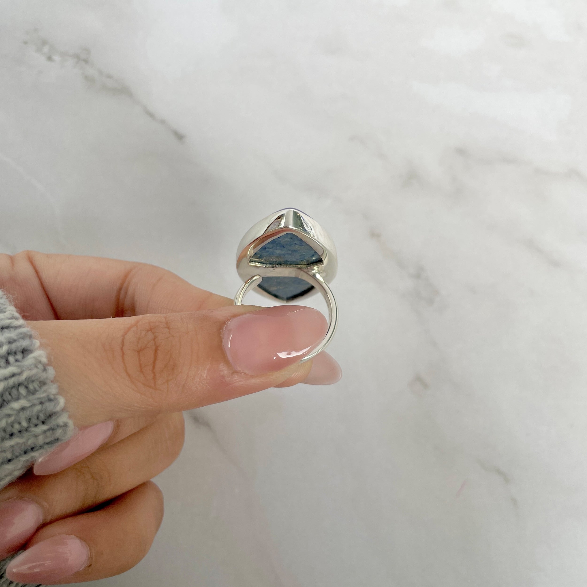 Lapis Adjustable Ring-(LLP-R-44.)