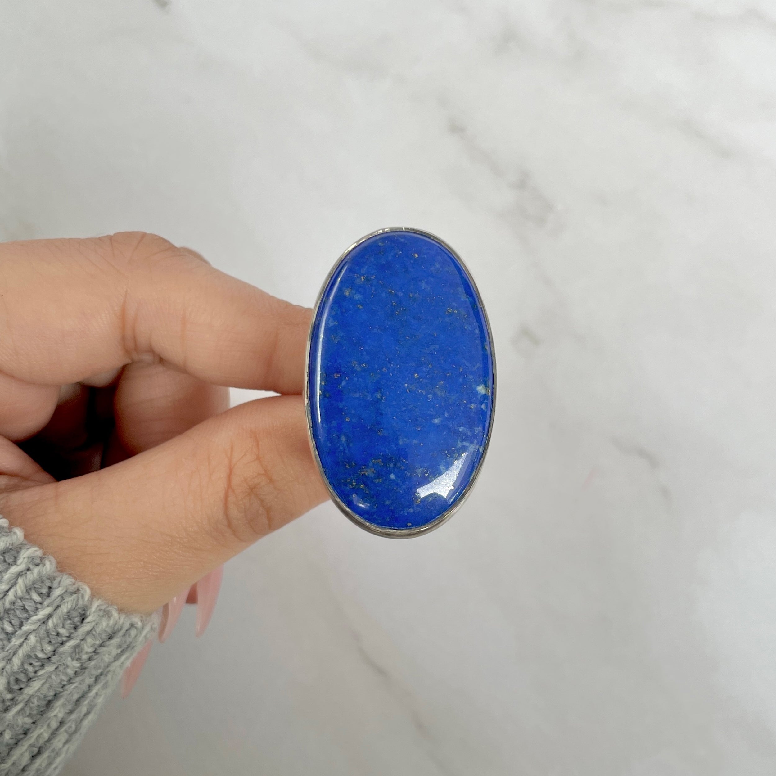 Lapis Adjustable Ring-(LLP-R-45.)