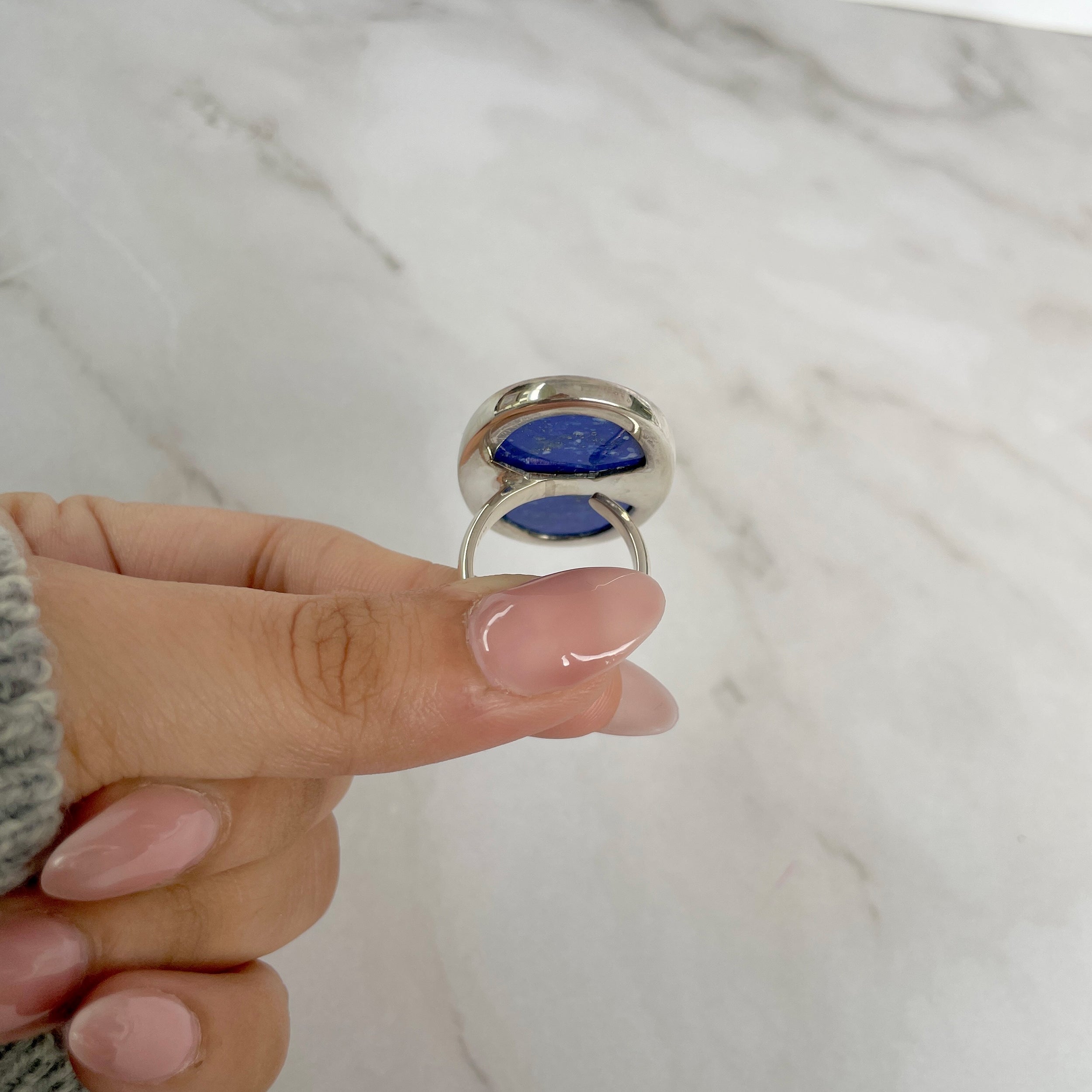 Lapis Adjustable Ring-(LLP-R-45.)