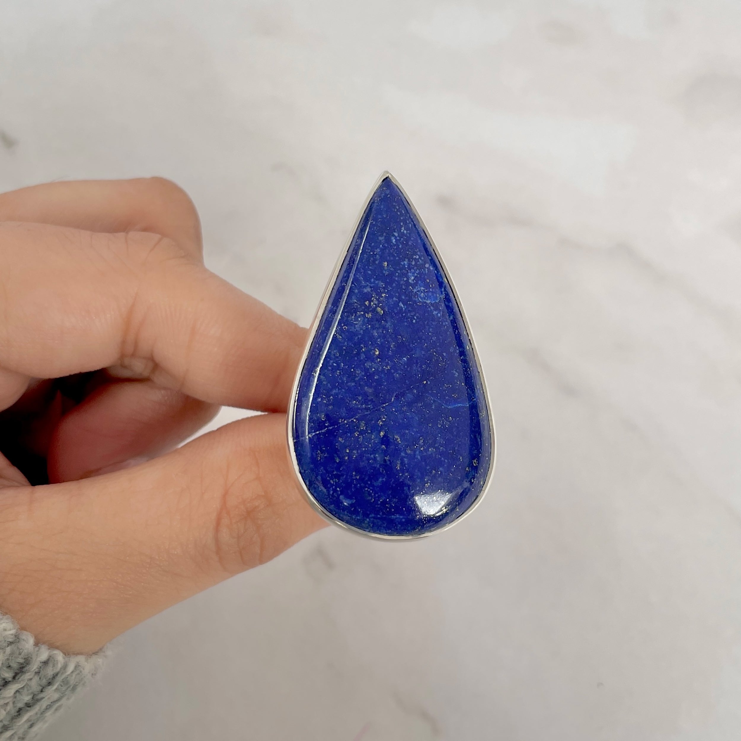 Lapis Adjustable Ring-(LLP-R-46.)