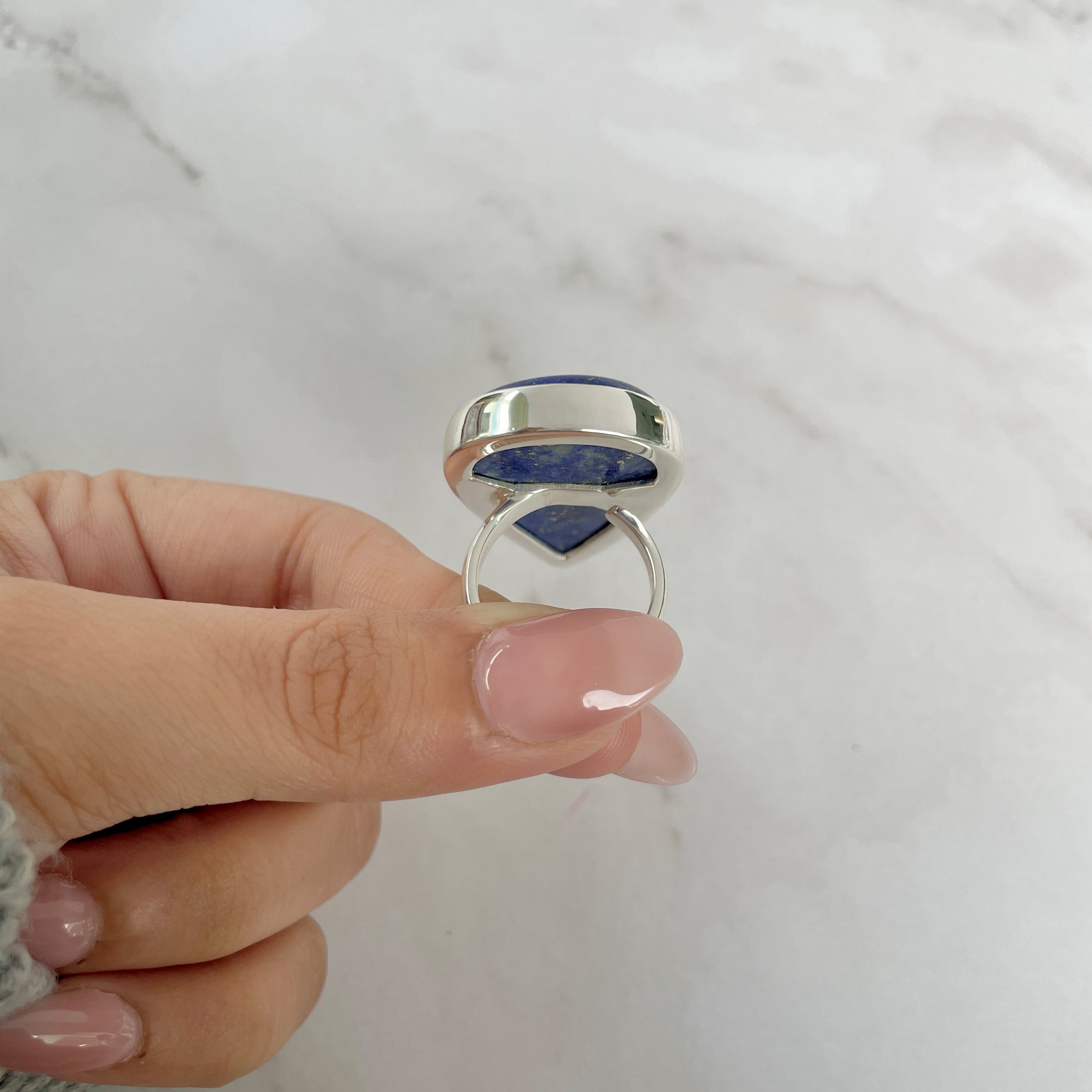 Lapis Adjustable Ring-(LLP-R-46.)