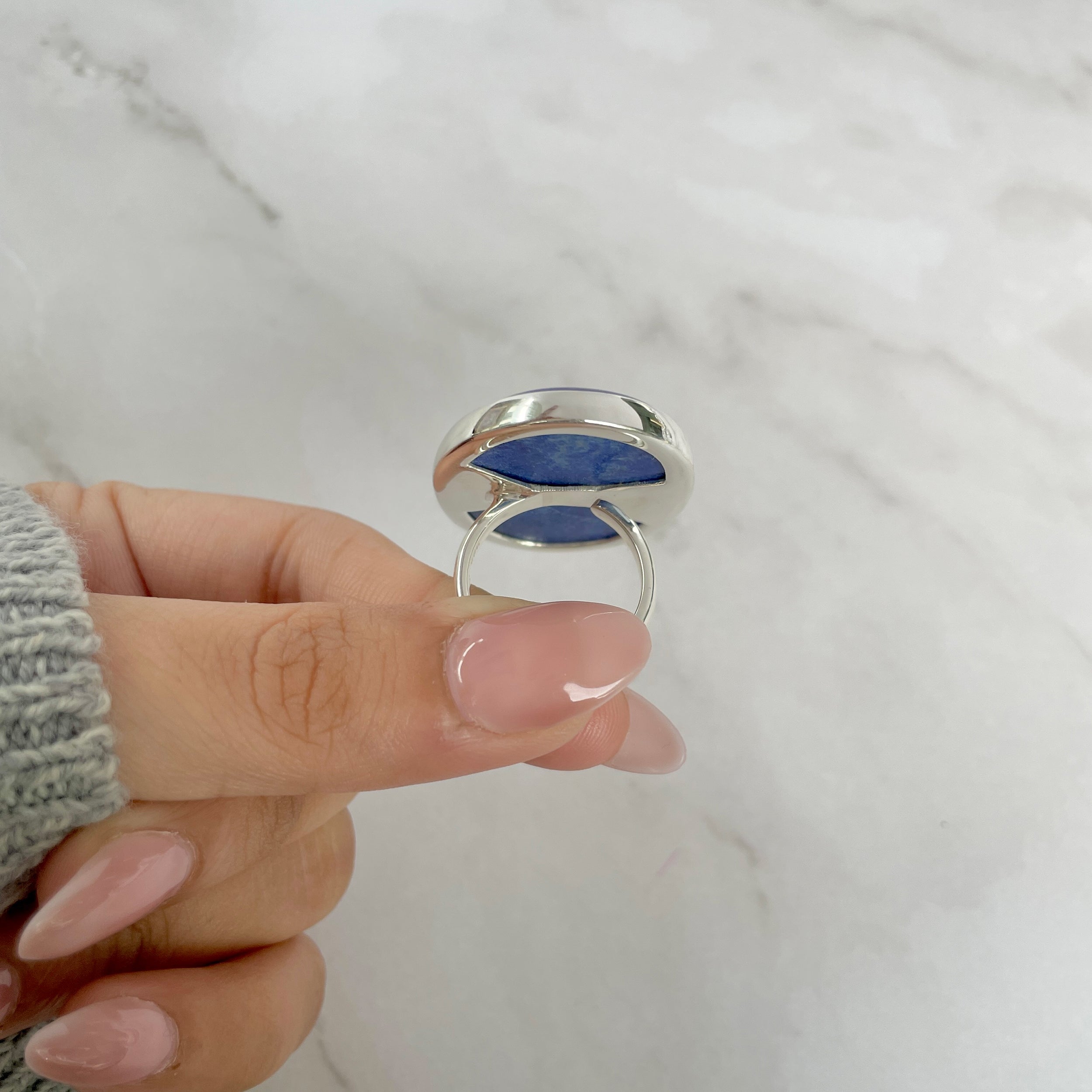 Lapis Adjustable Ring-(LLP-R-47.)