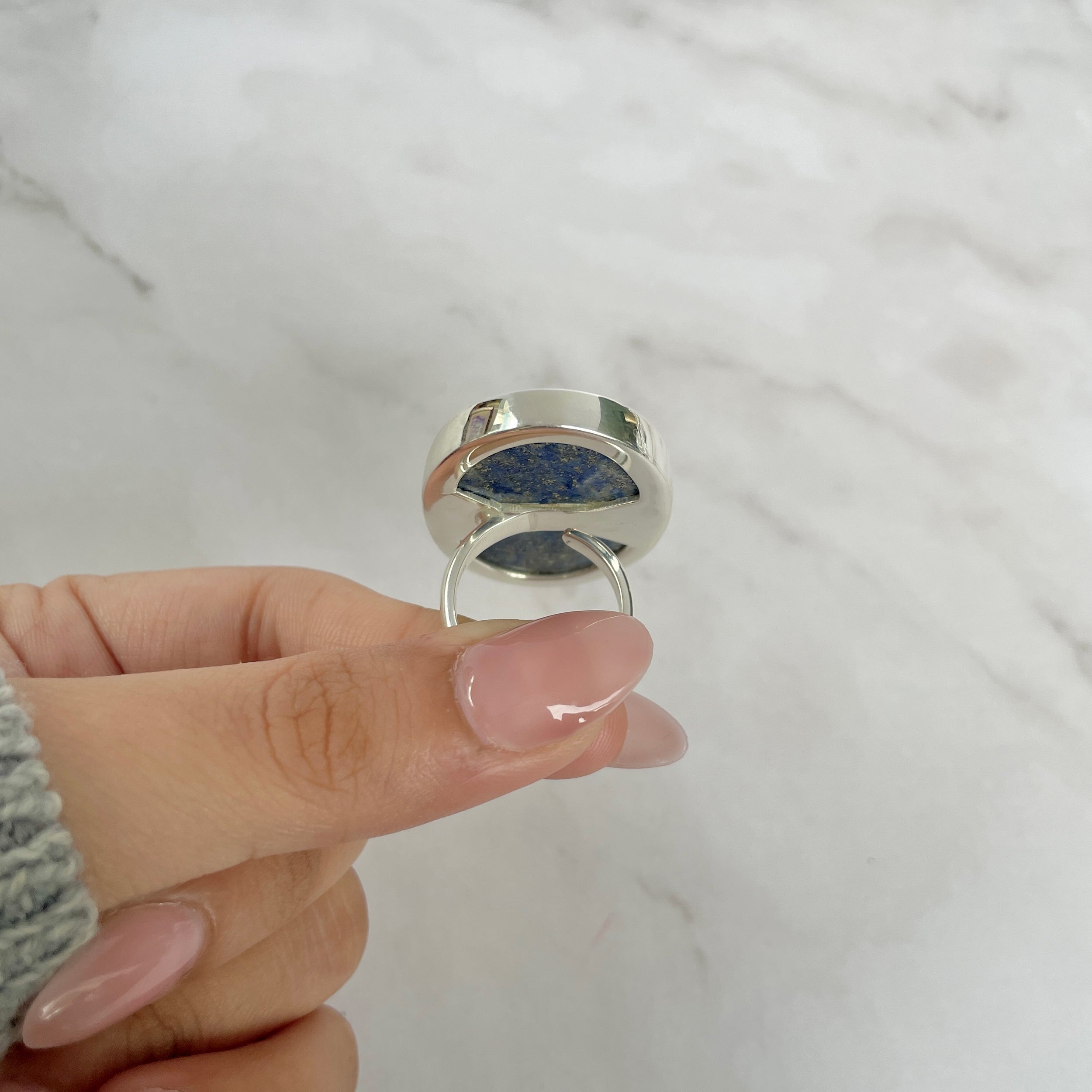 Lapis Adjustable Ring-(LLP-R-48.)