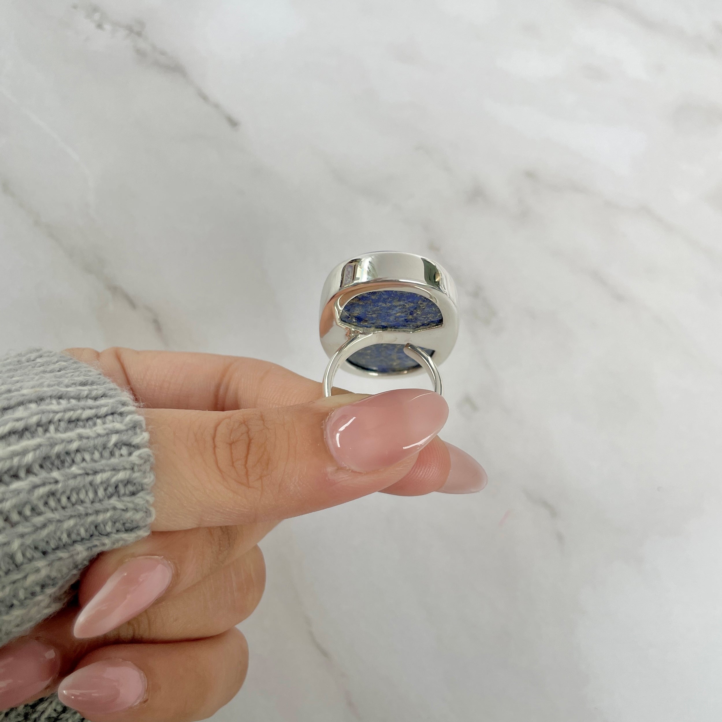 Lapis Adjustable Ring-(LLP-R-49.)