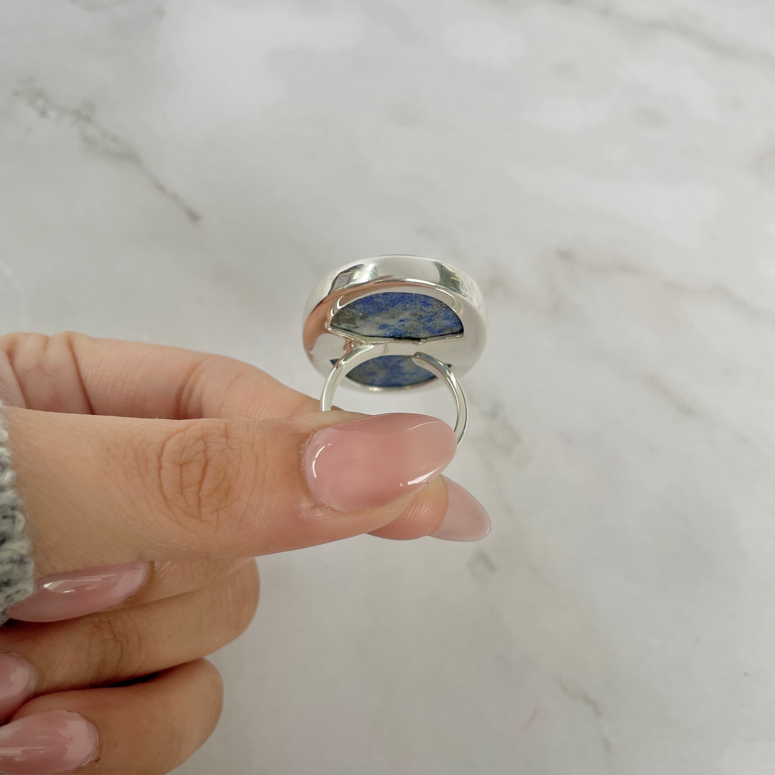 Lapis Adjustable Ring-(LLP-R-51.)