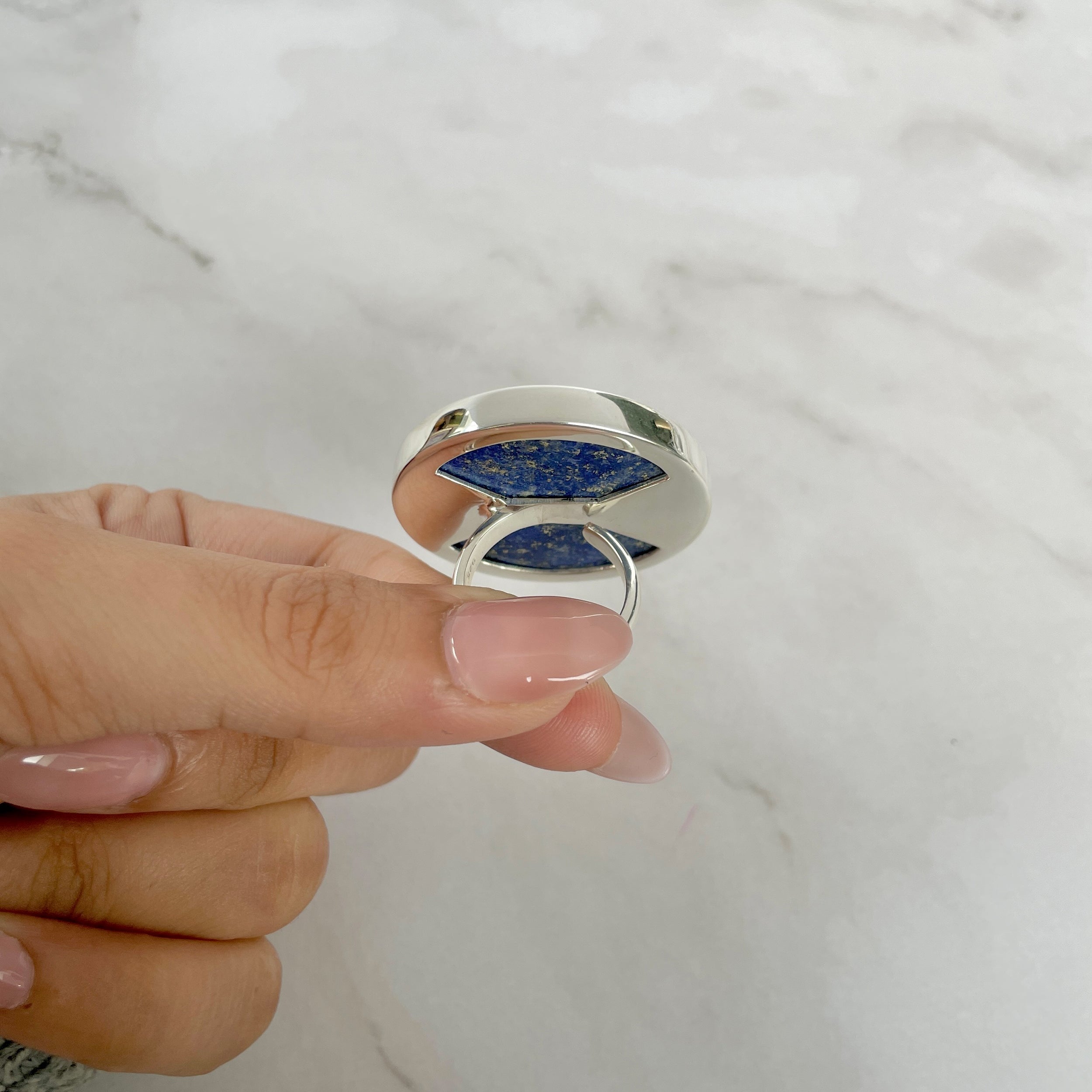 Lapis Adjustable Ring-(LLP-R-52.)