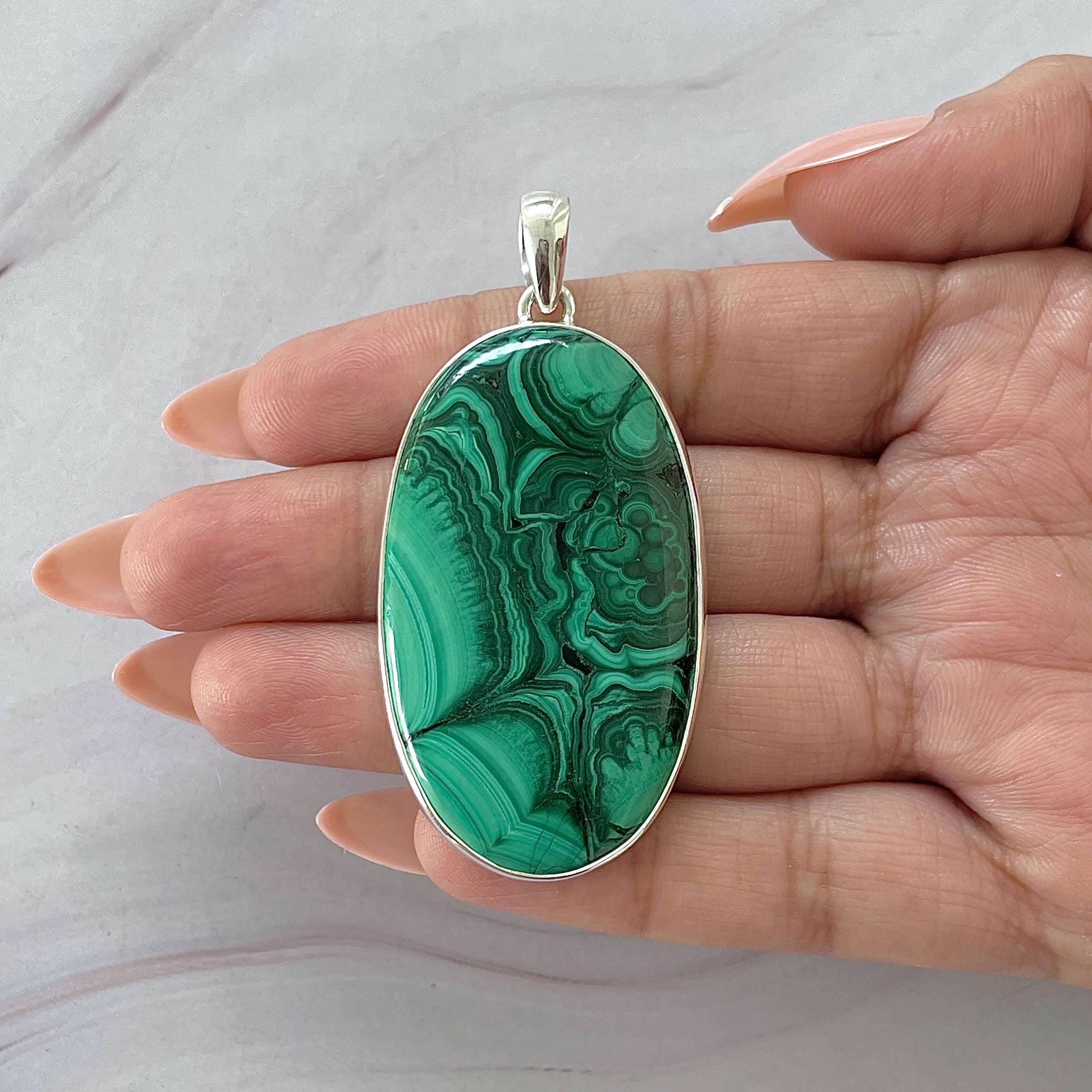 Malachite Pendant-(MLC-P-128.)