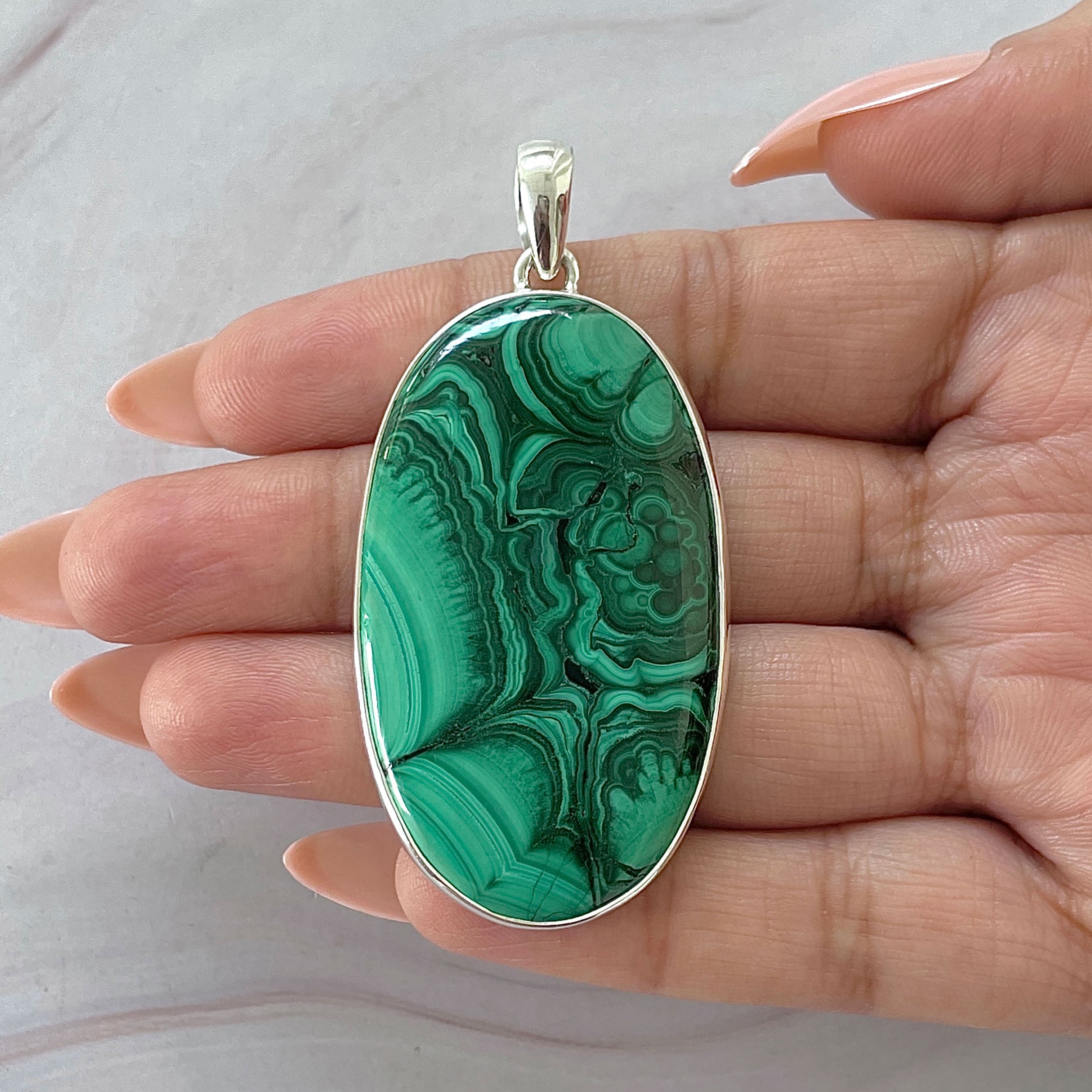 Malachite Pendant-(MLC-P-128.)