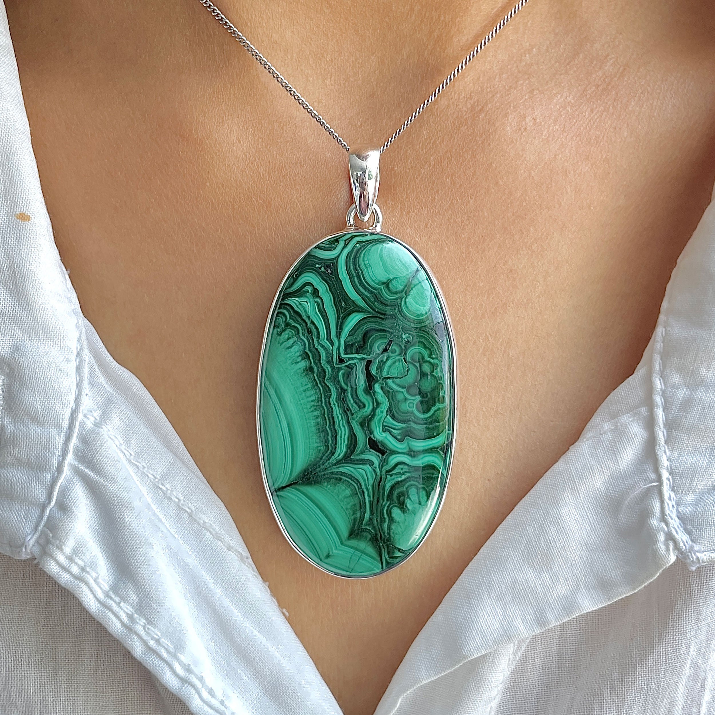 Malachite Pendant-(MLC-P-128.)