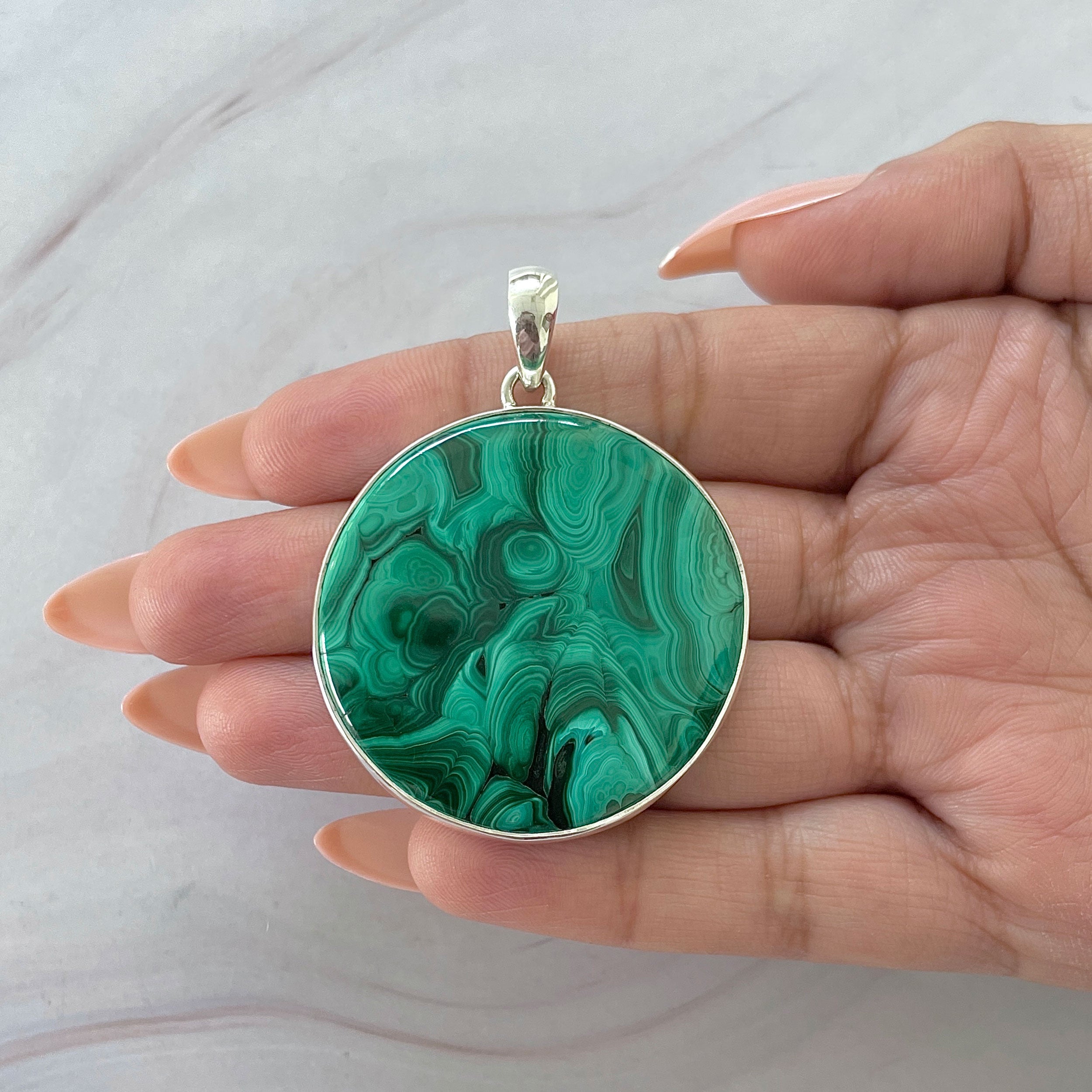 Malachite Pendant-(MLC-P-129.)