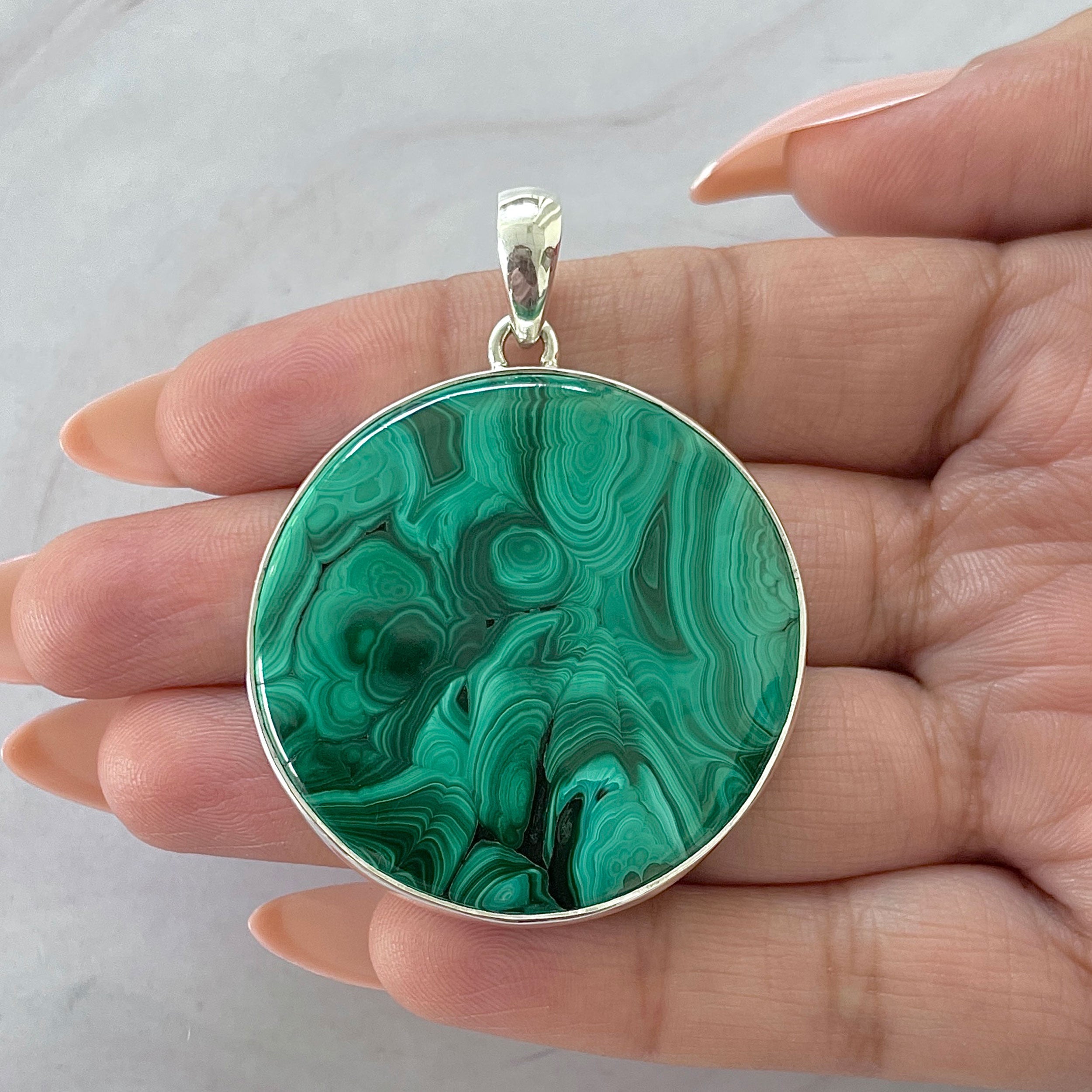 Malachite Pendant-(MLC-P-129.)