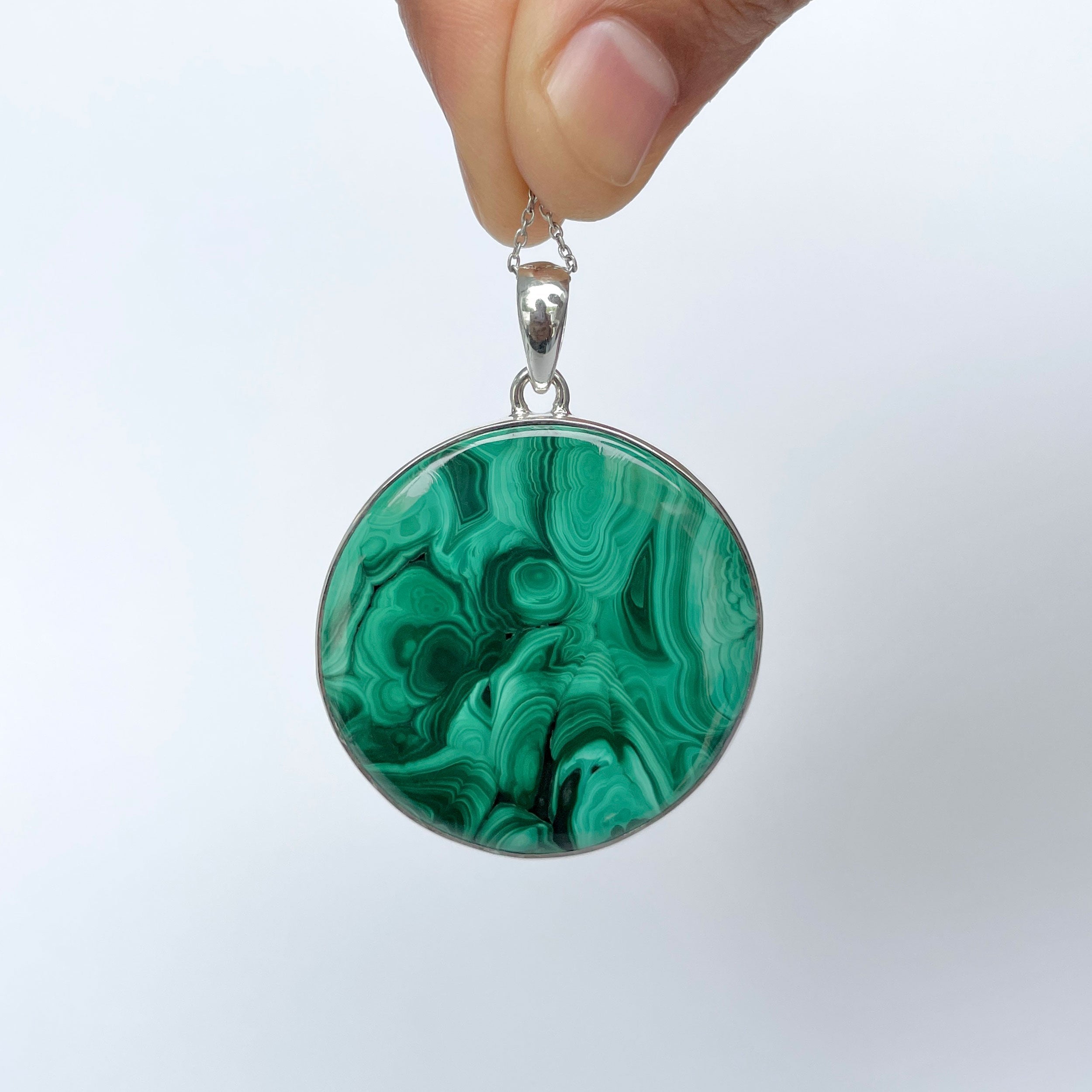 Malachite Pendant-(MLC-P-129.)
