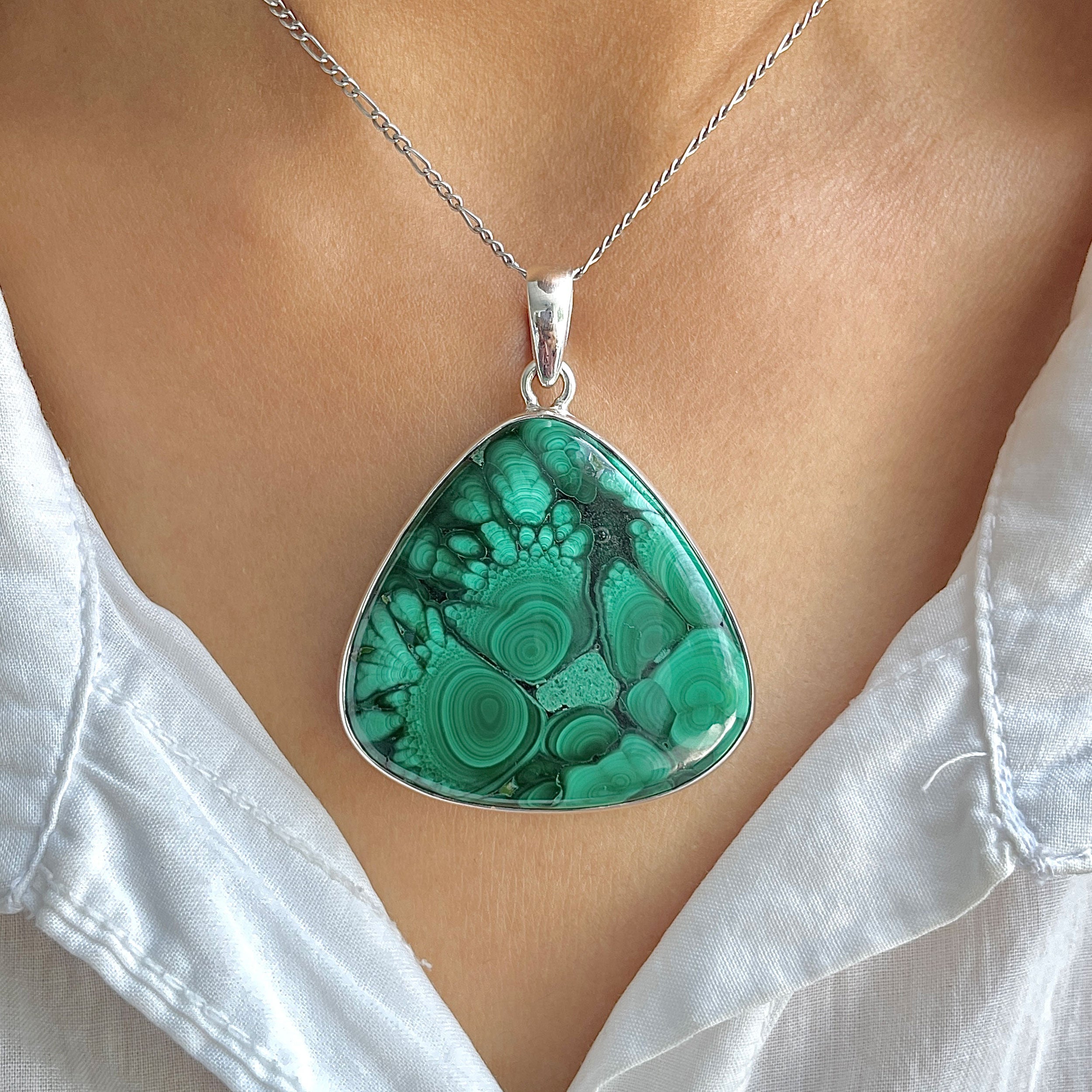 Malachite Pendant-(MLC-P-130.)