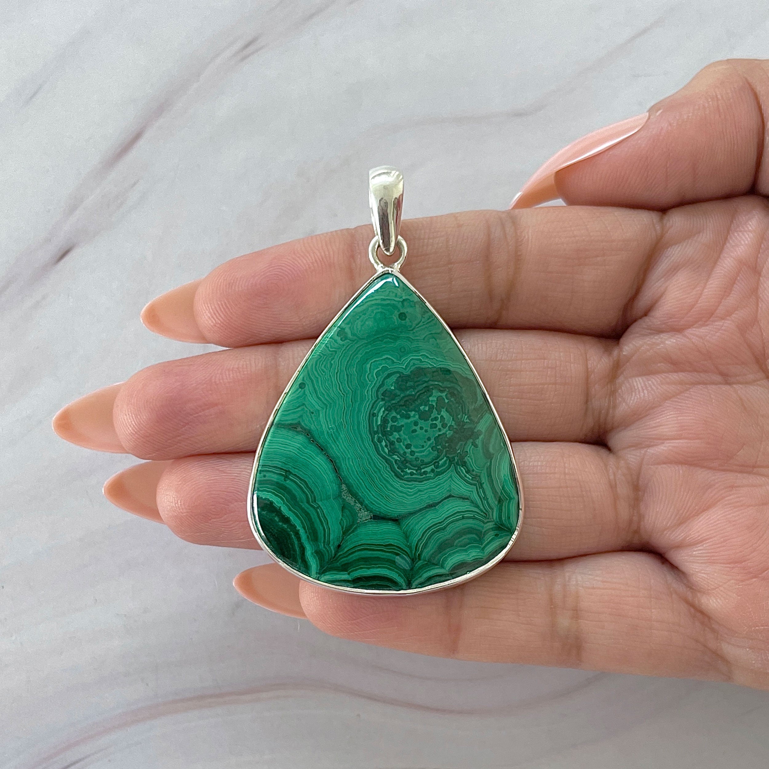 Malachite Pendant-(MLC-P-131.)