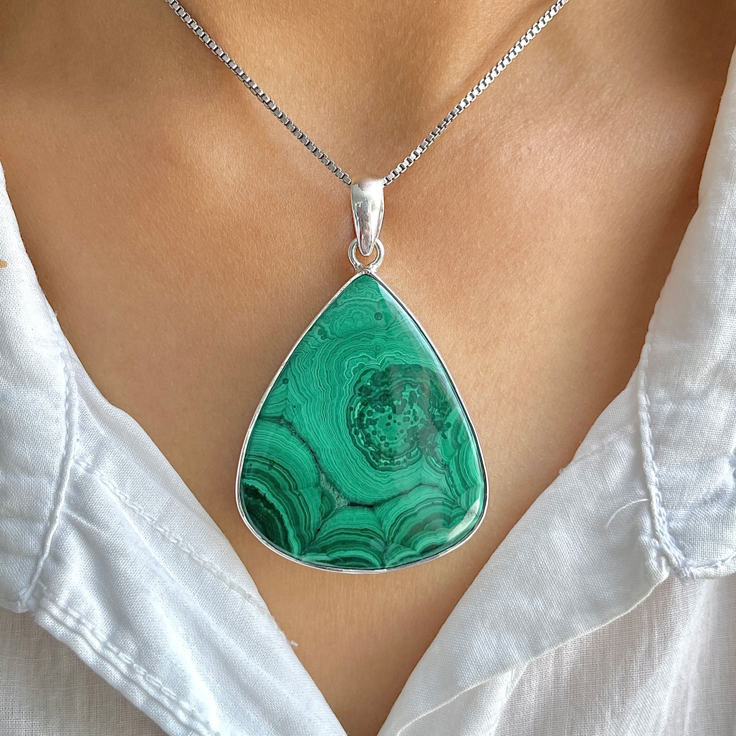 Malachite Pendant-(MLC-P-131.)