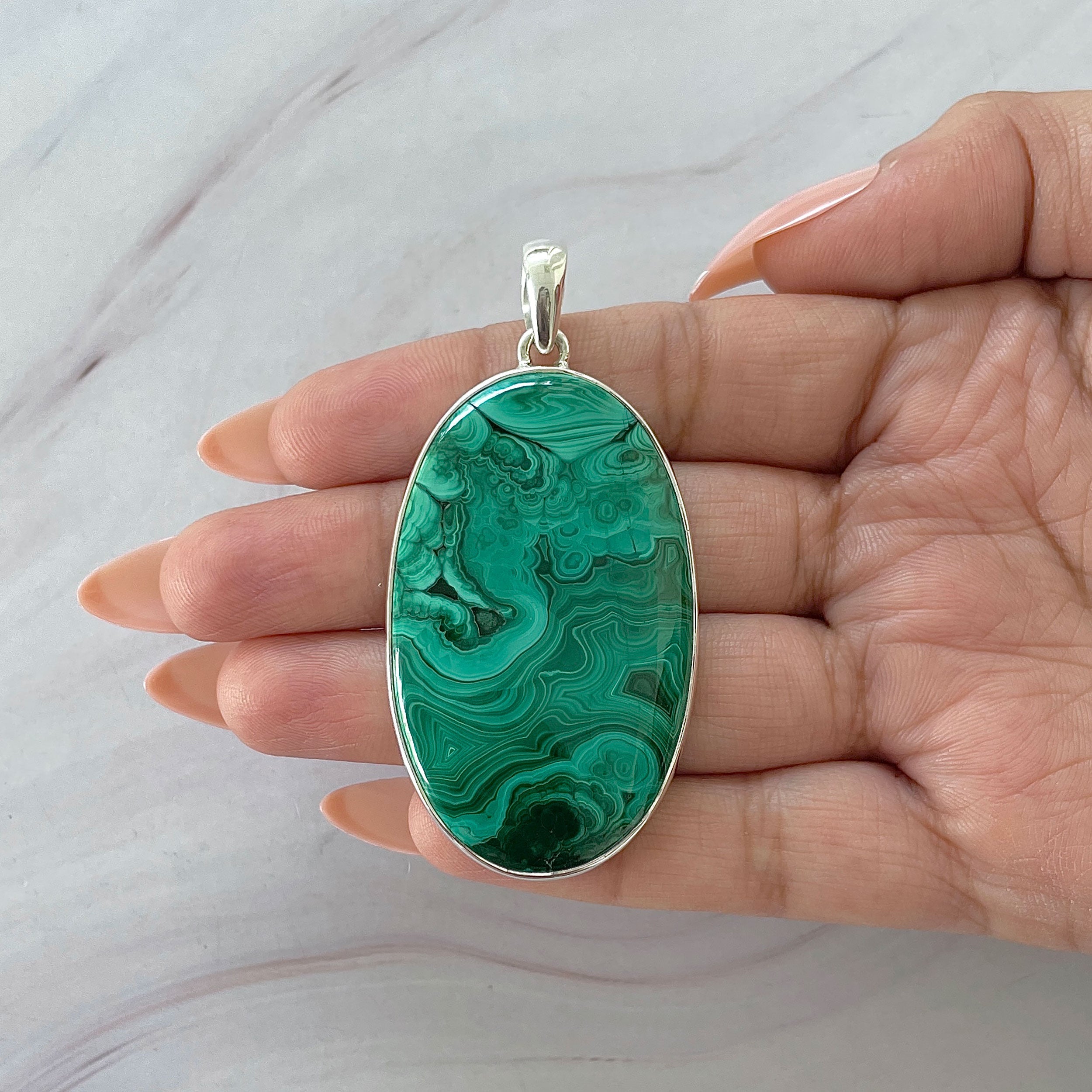 Malachite Pendant-(MLC-P-132.)