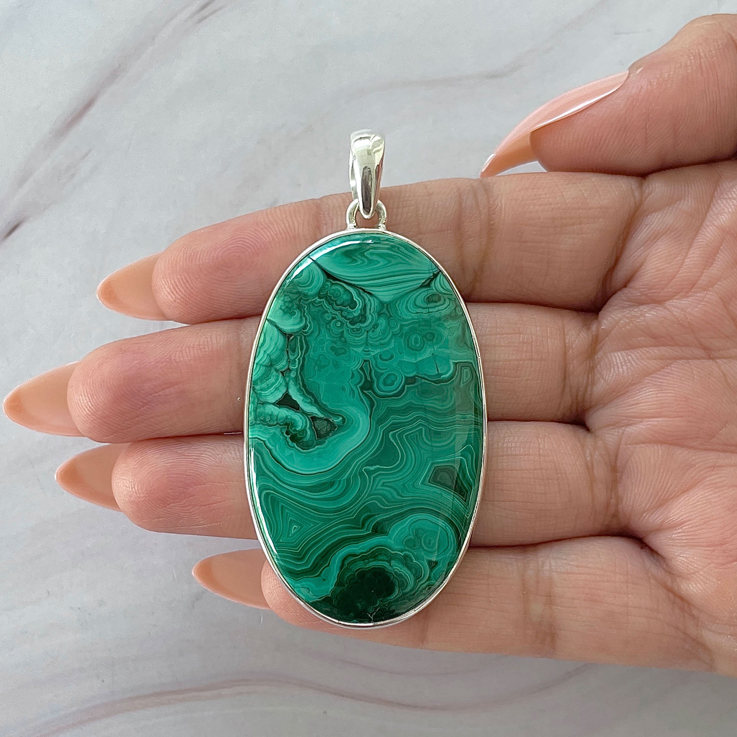 Malachite Pendant-(MLC-P-132.)