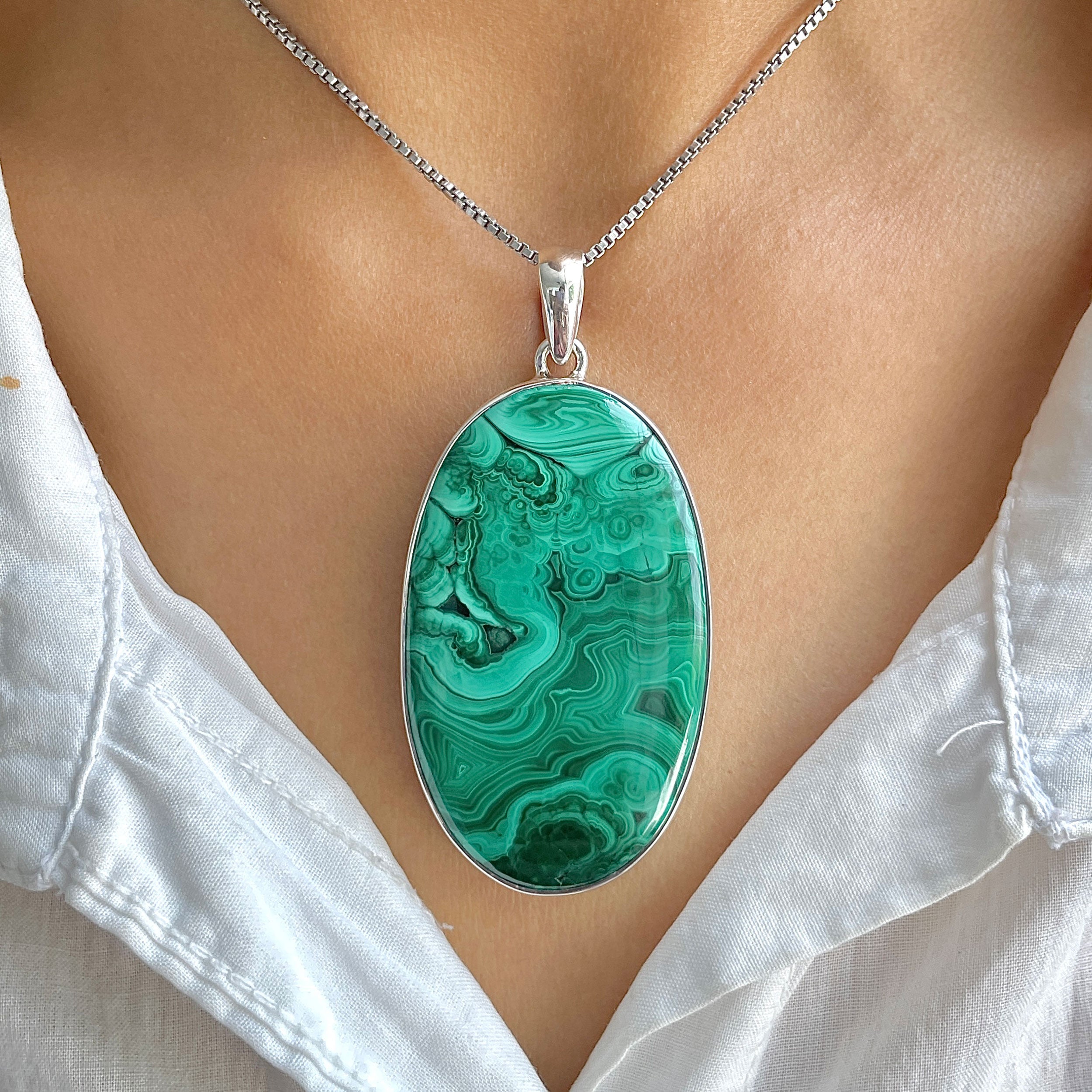 Malachite Pendant-(MLC-P-132.)