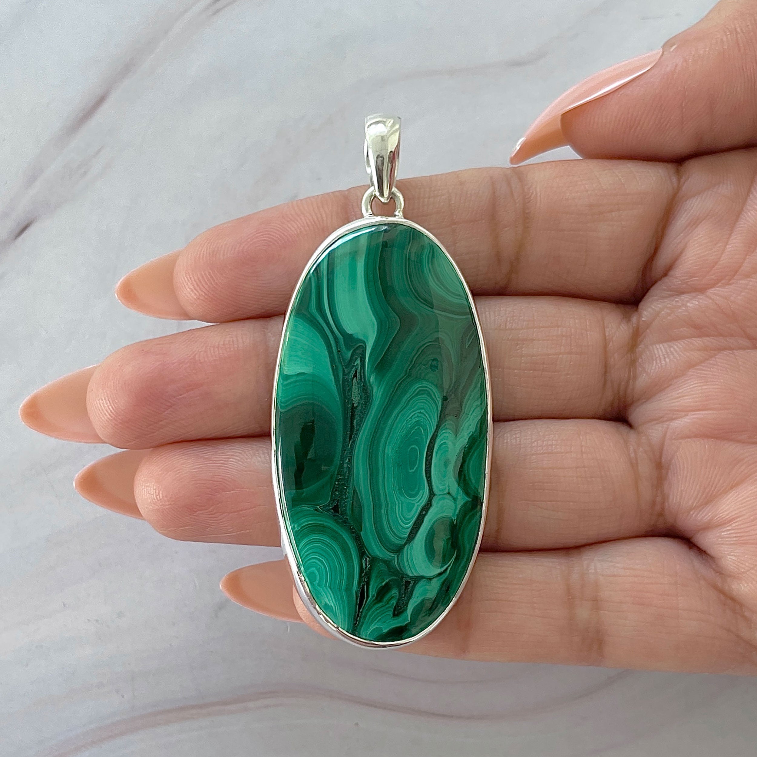 Malachite Pendant-(MLC-P-133.)