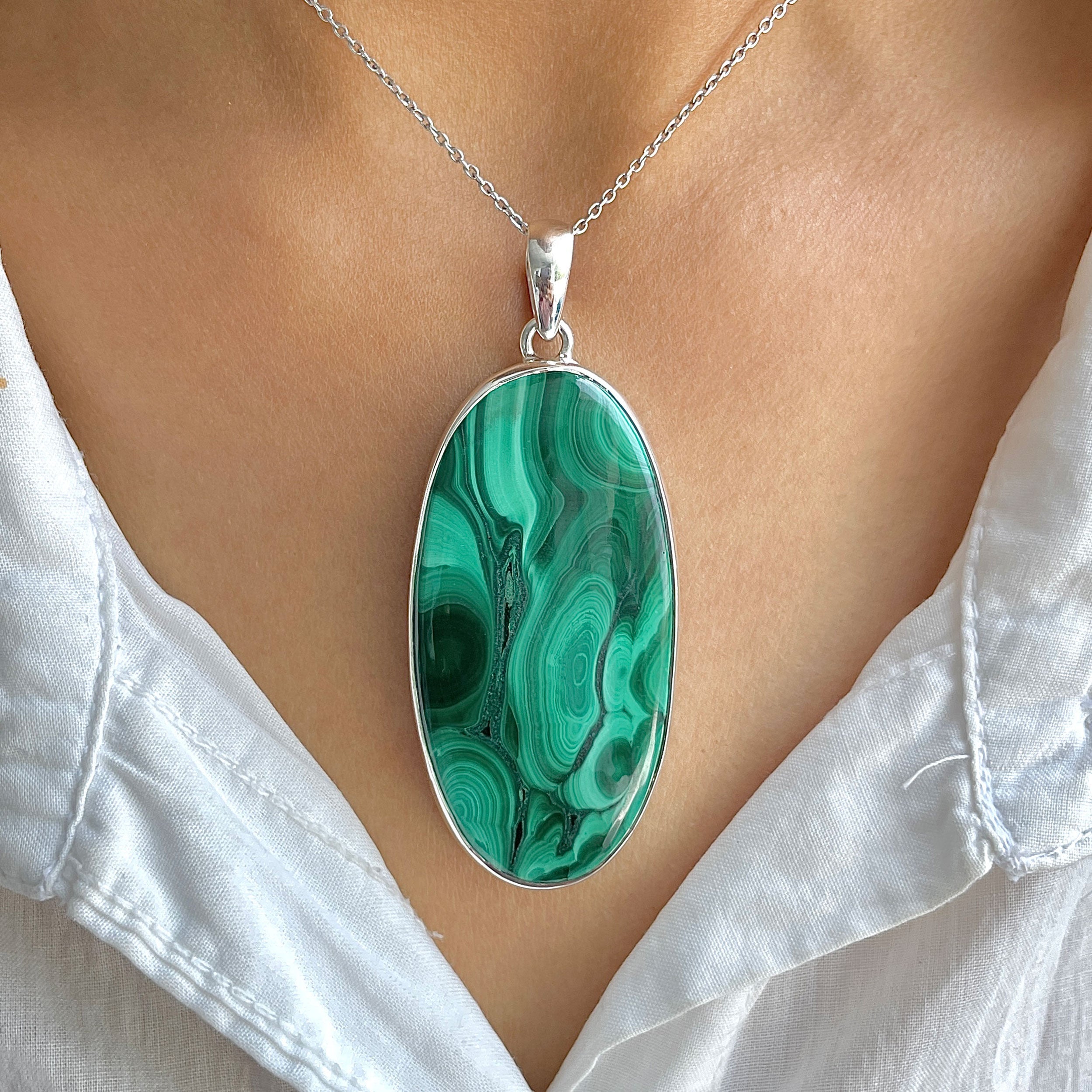 Malachite Pendant-(MLC-P-133.)