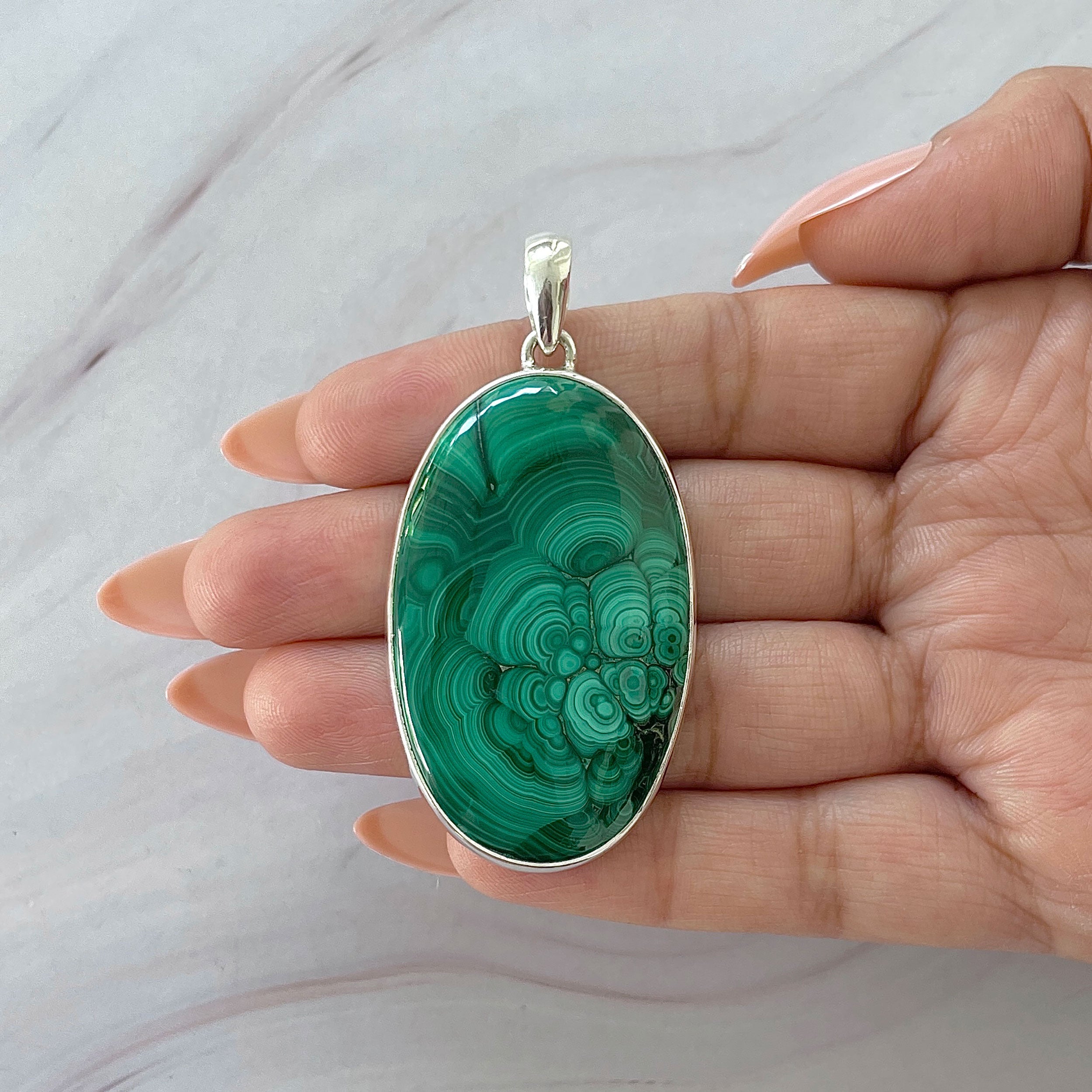 Malachite Pendant-(MLC-P-134.)