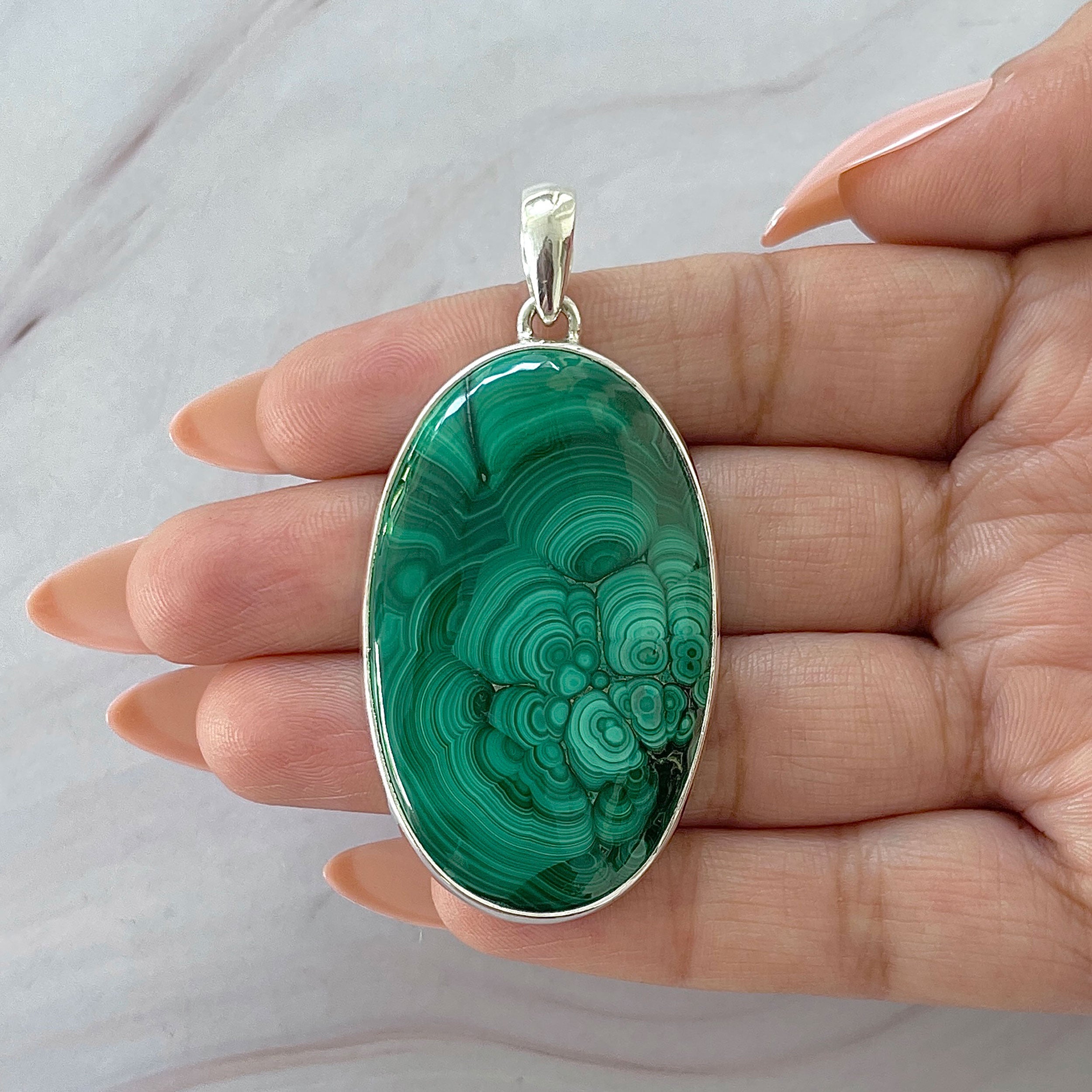 Malachite Pendant-(MLC-P-134.)