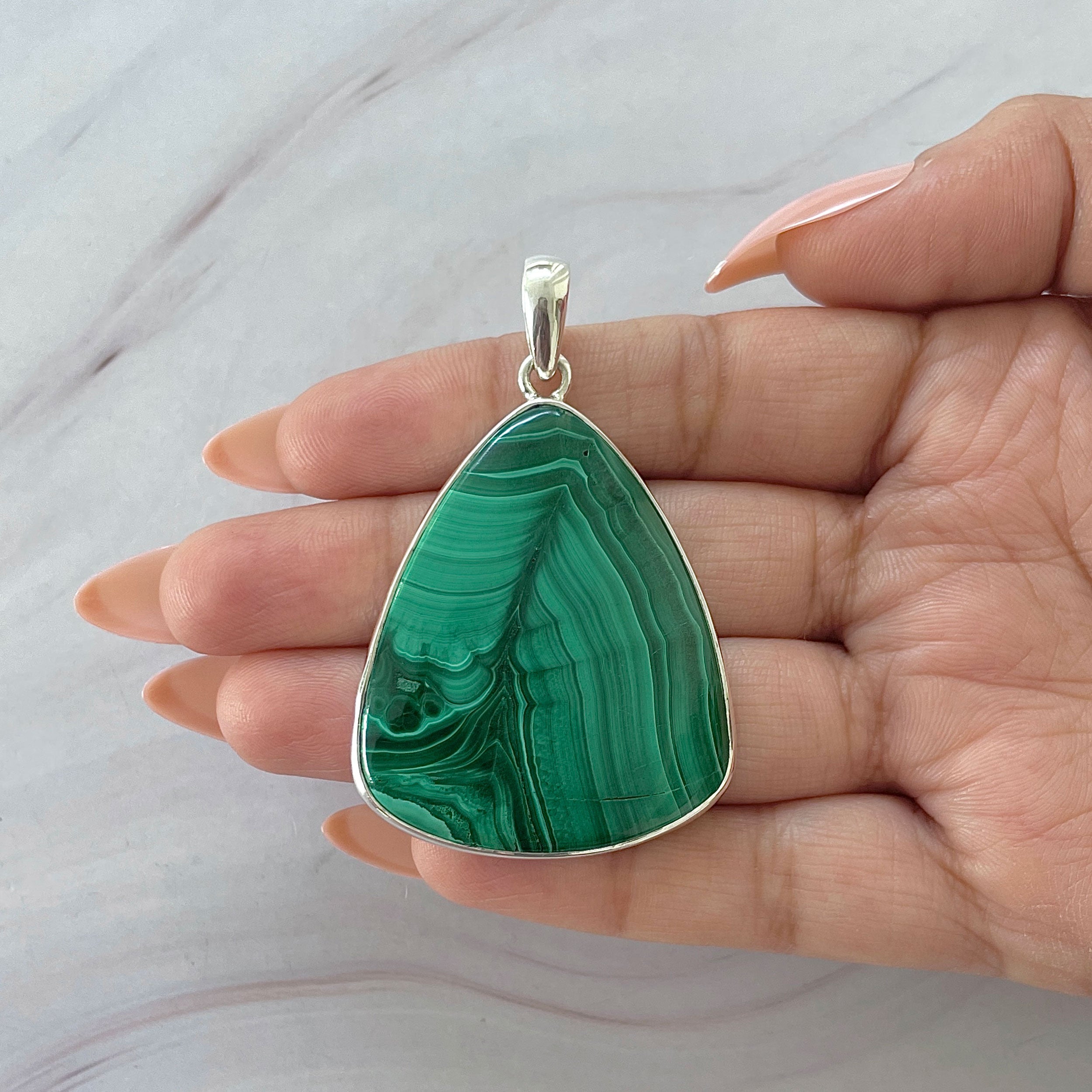 Malachite Pendant-(MLC-P-135.)