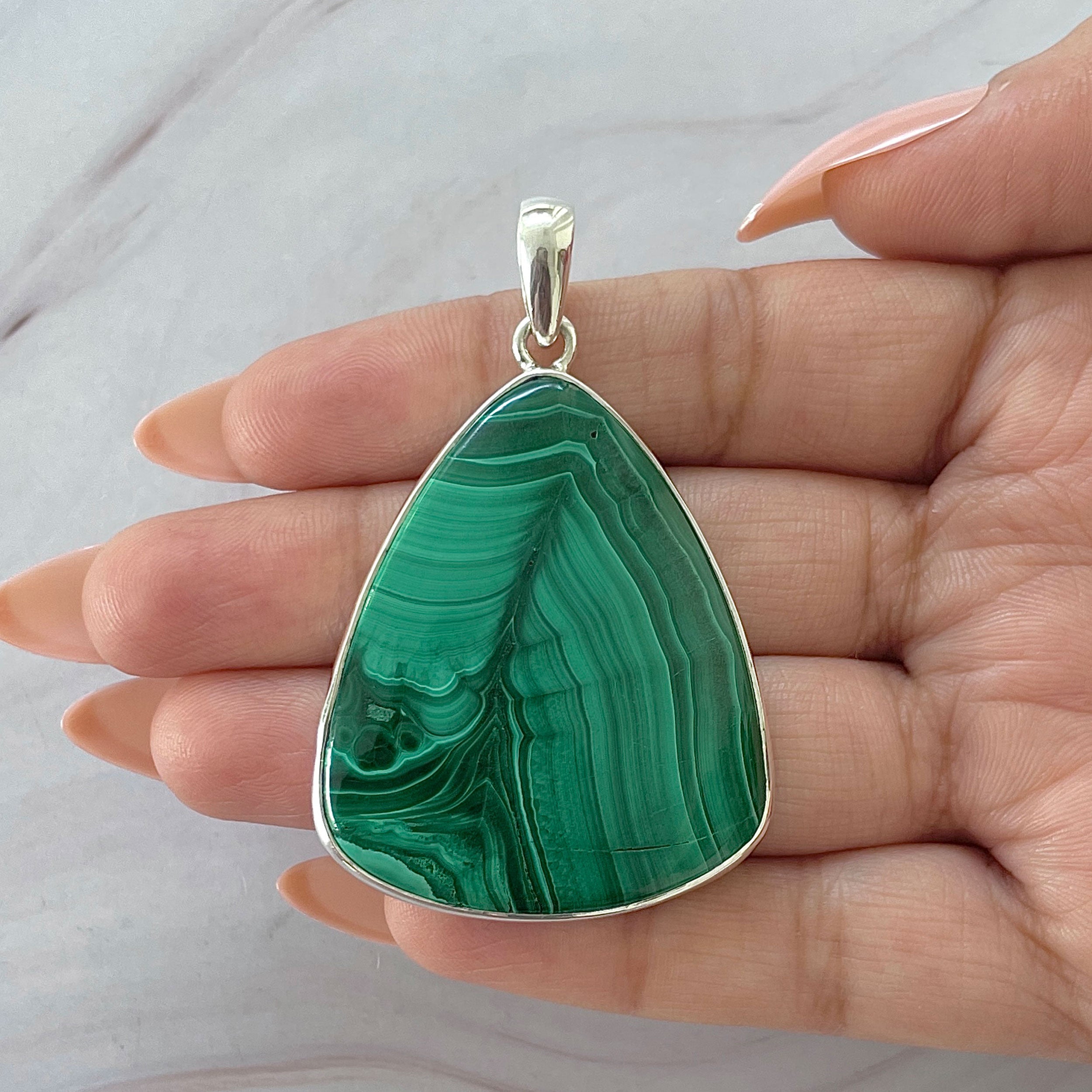 Malachite Pendant-(MLC-P-135.)