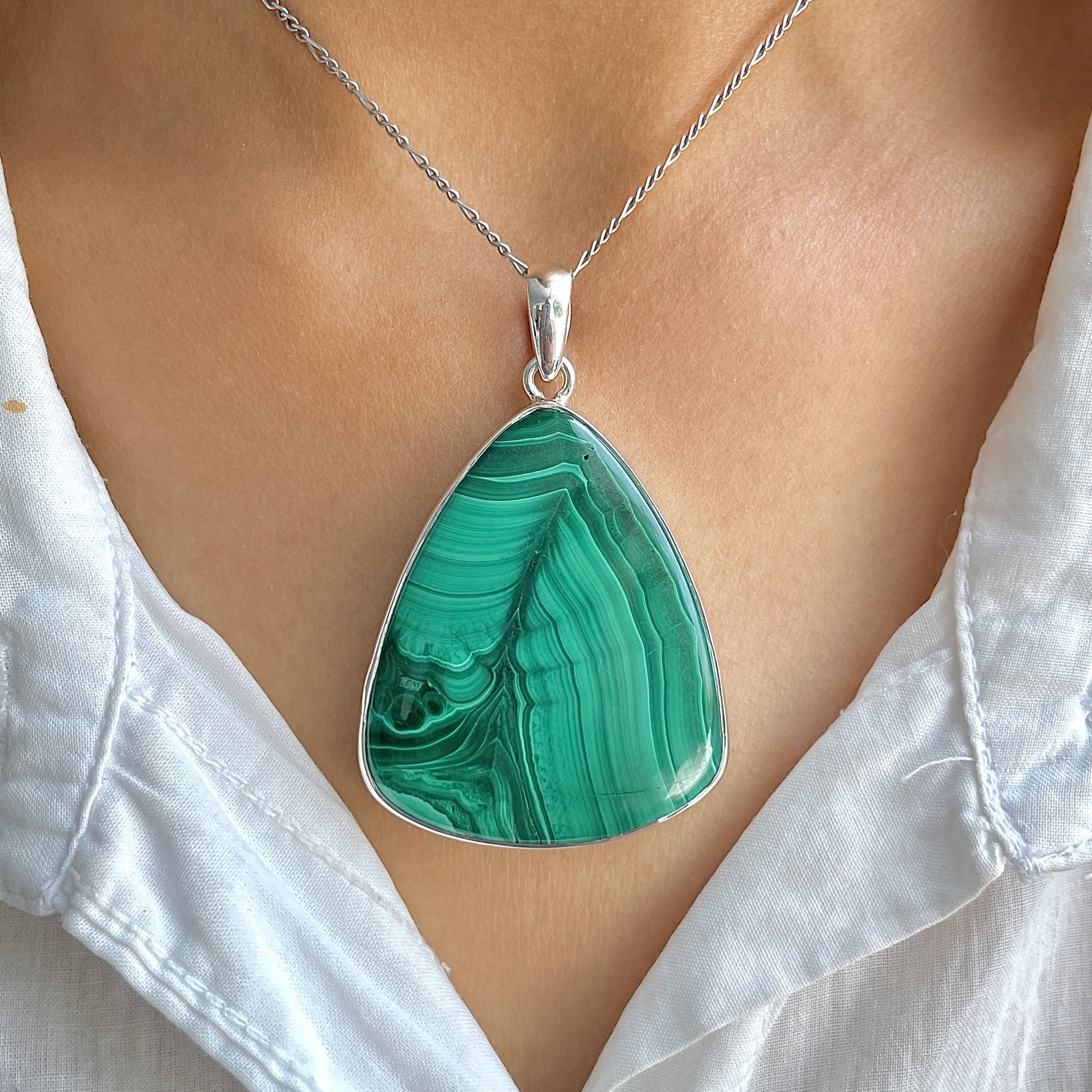 Malachite Pendant-(MLC-P-135.)