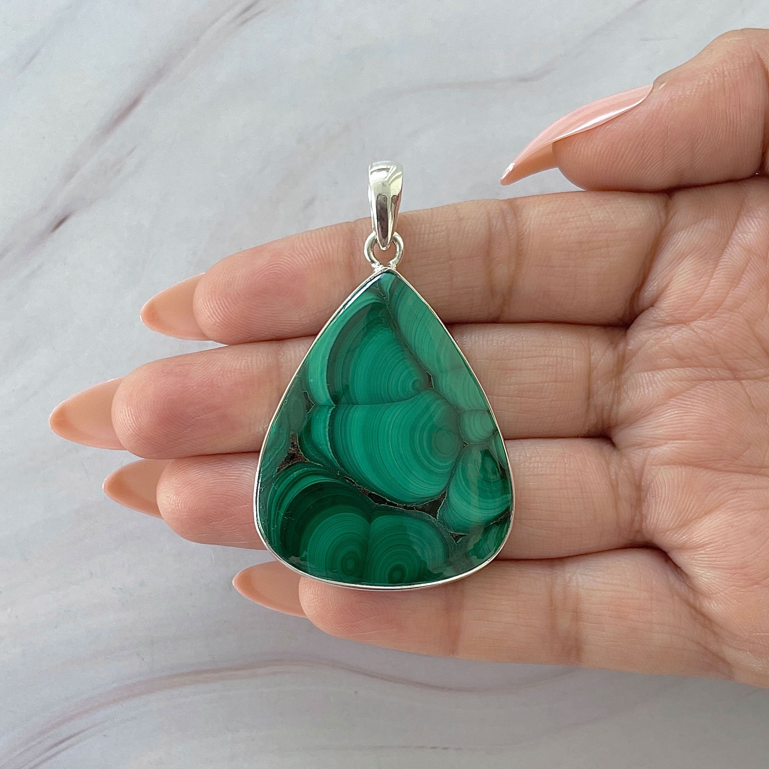 Malachite Pendant-(MLC-P-136.)