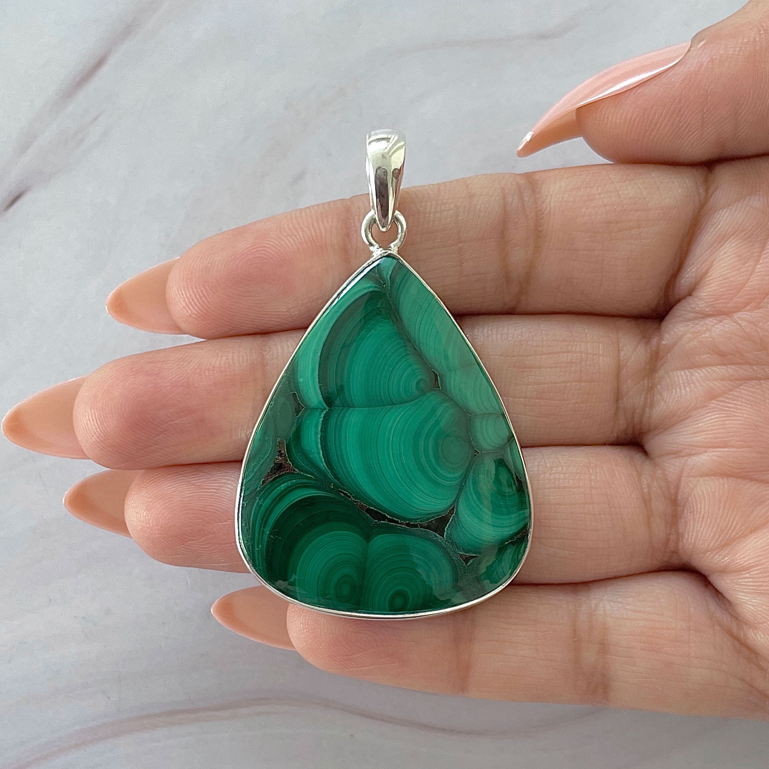 Malachite Pendant-(MLC-P-136.)