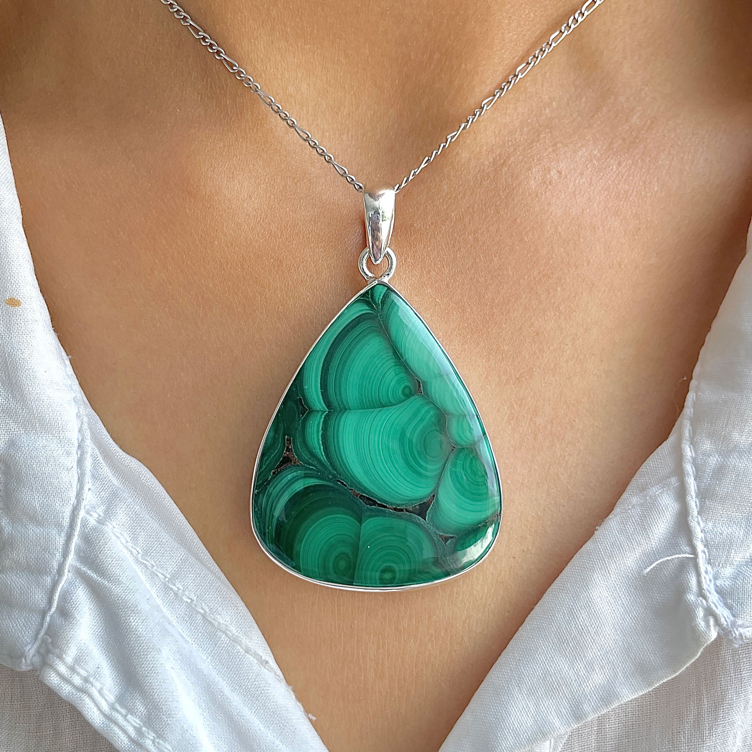 Malachite Pendant-(MLC-P-136.)
