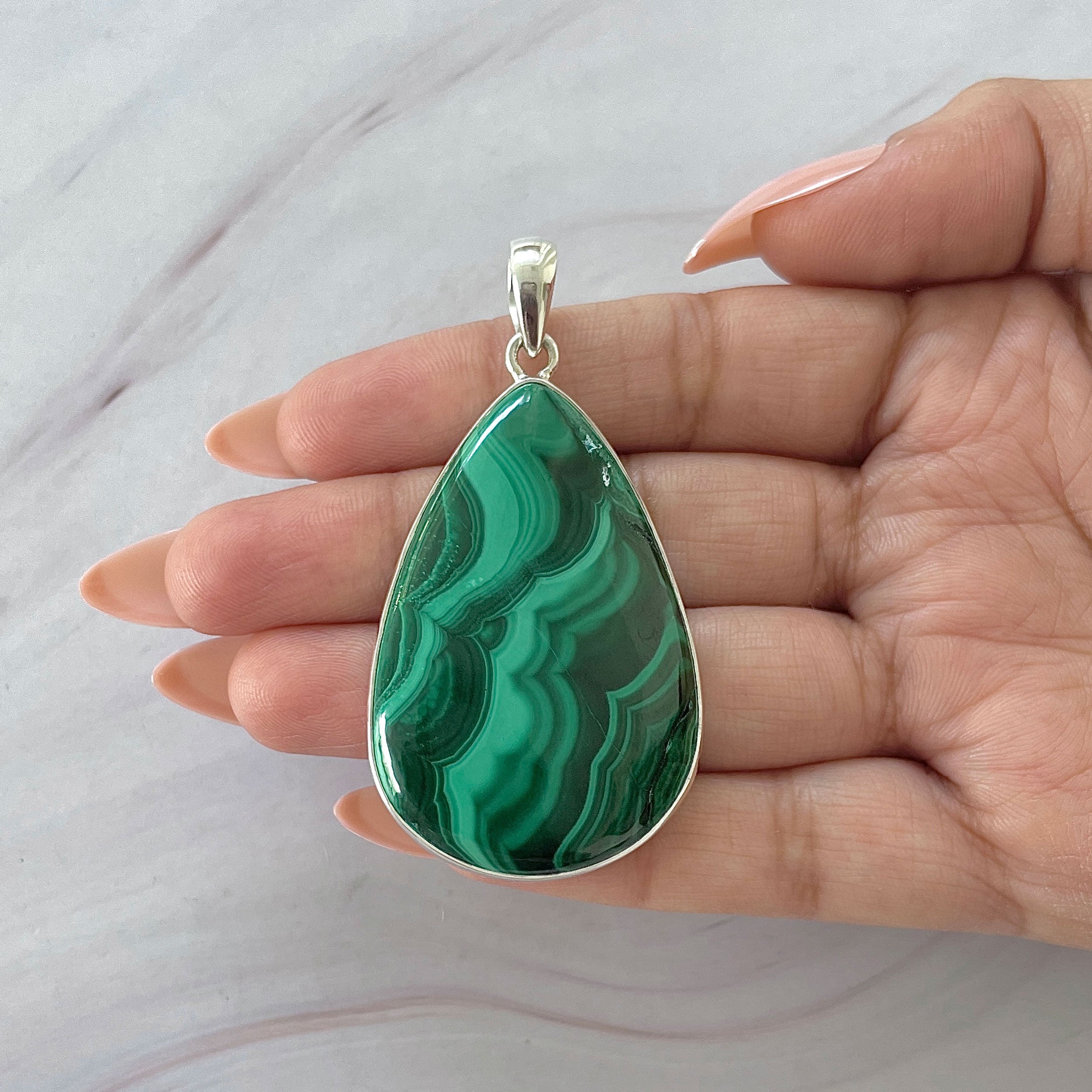 Malachite Pendant-(MLC-P-137.)