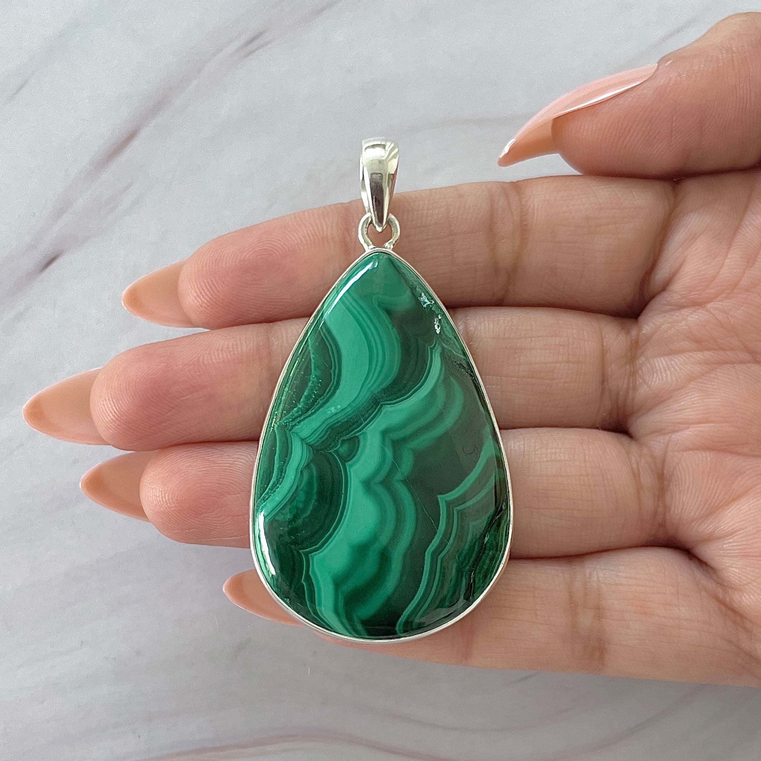 Malachite Pendant-(MLC-P-137.)