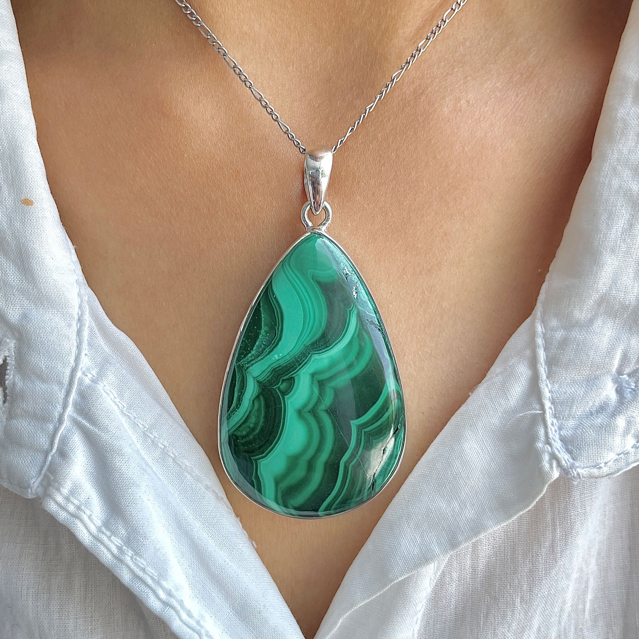 Malachite Pendant-(MLC-P-137.)