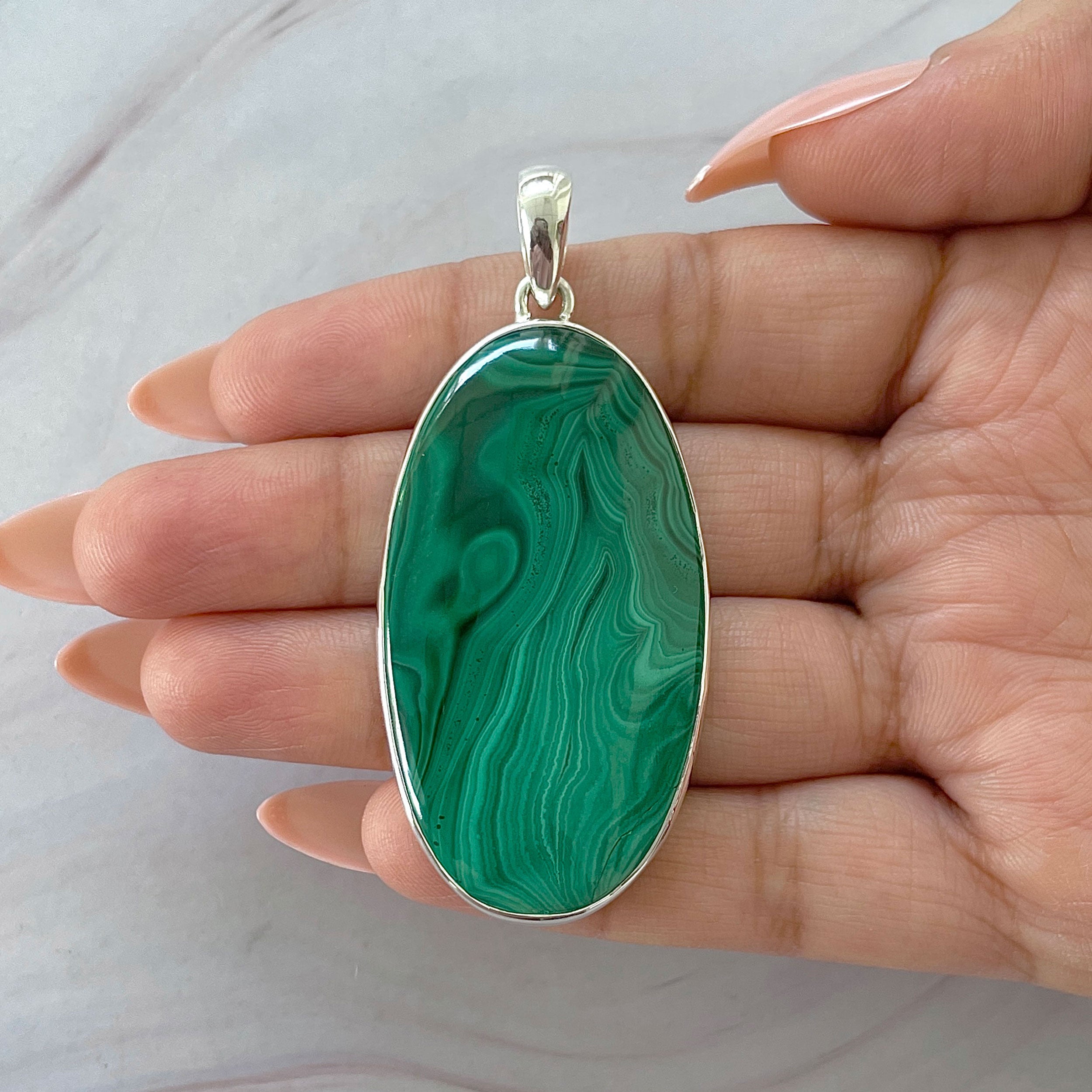 Malachite Pendant-(MLC-P-138.)