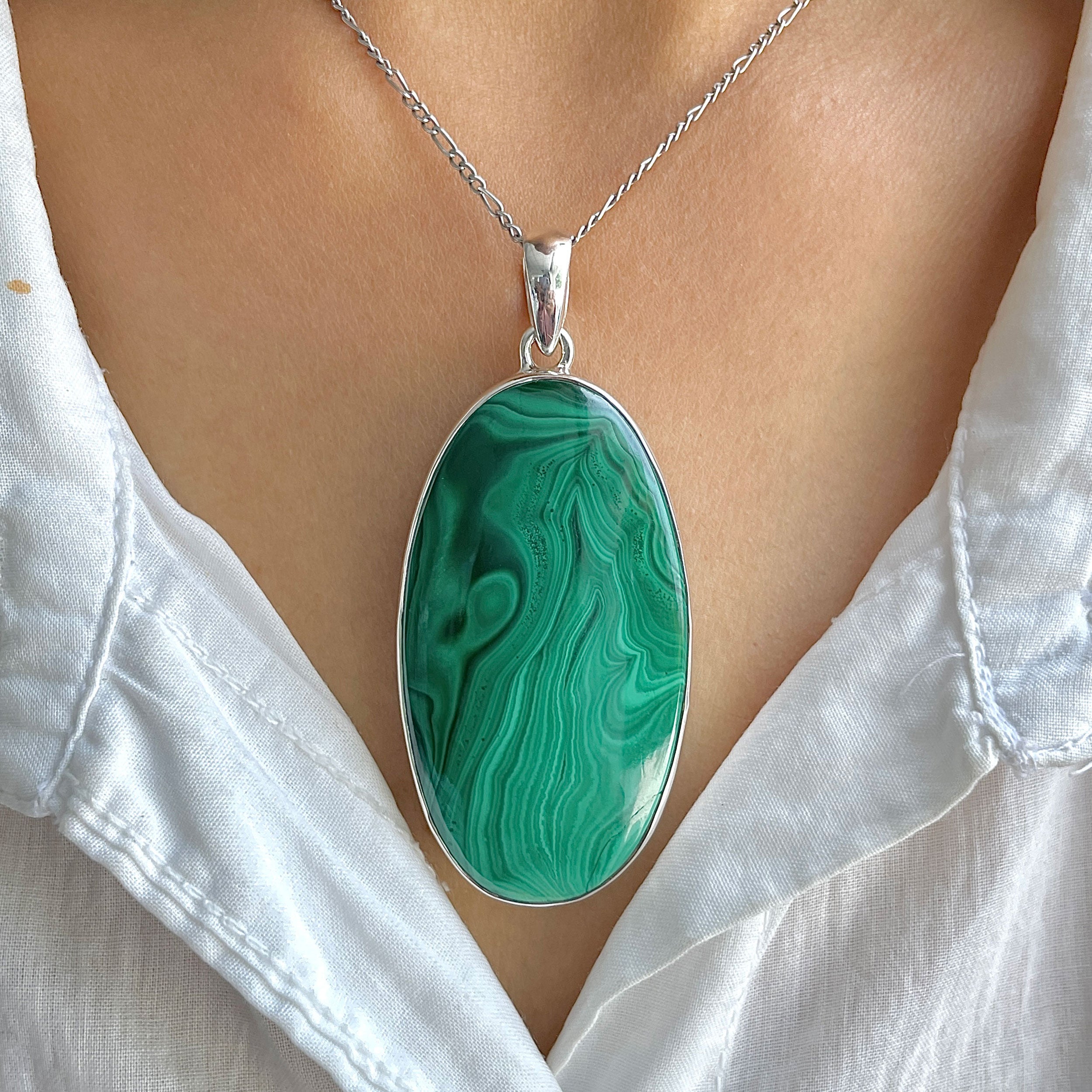 Malachite Pendant-(MLC-P-138.)