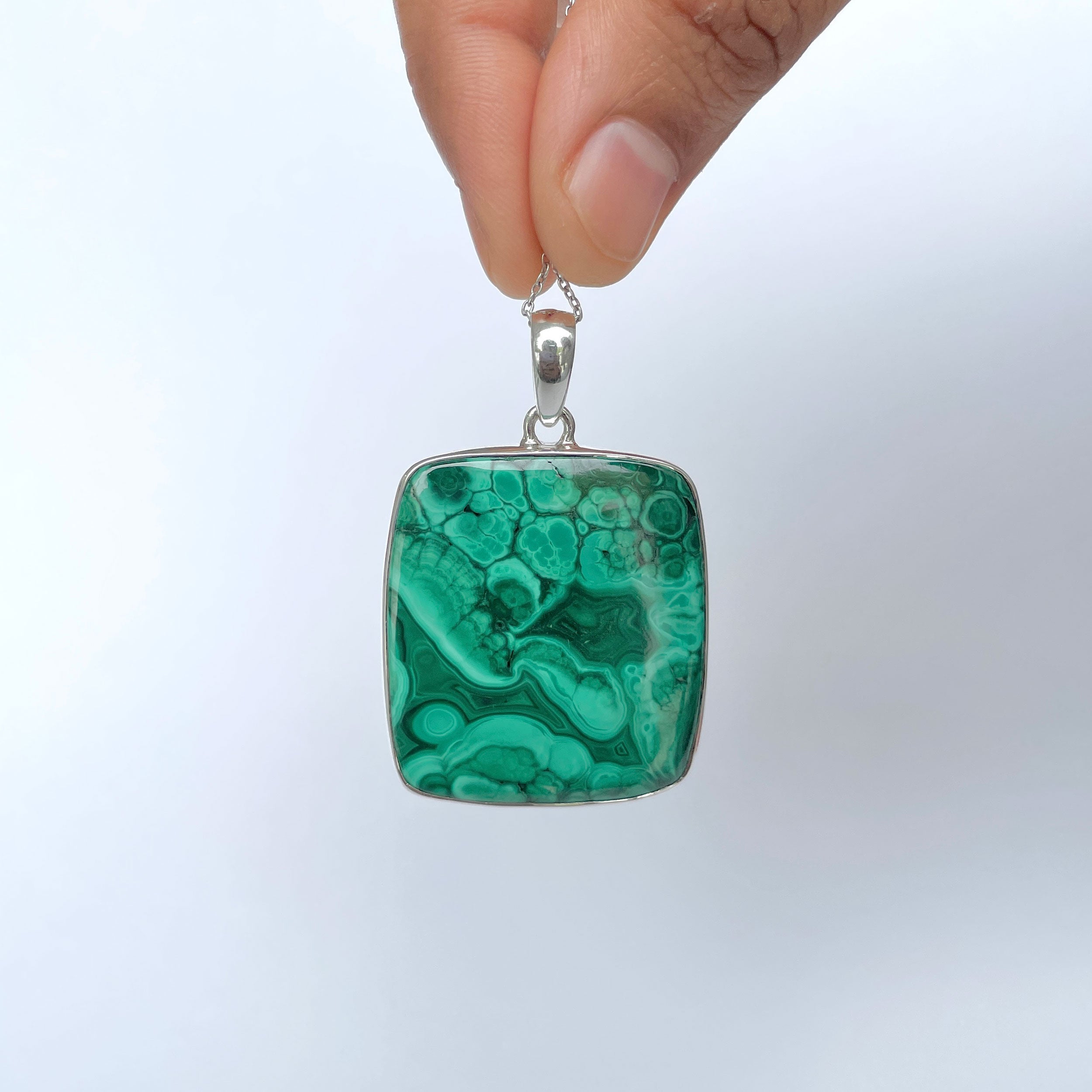 Malachite Pendant-(MLC-P-139.)