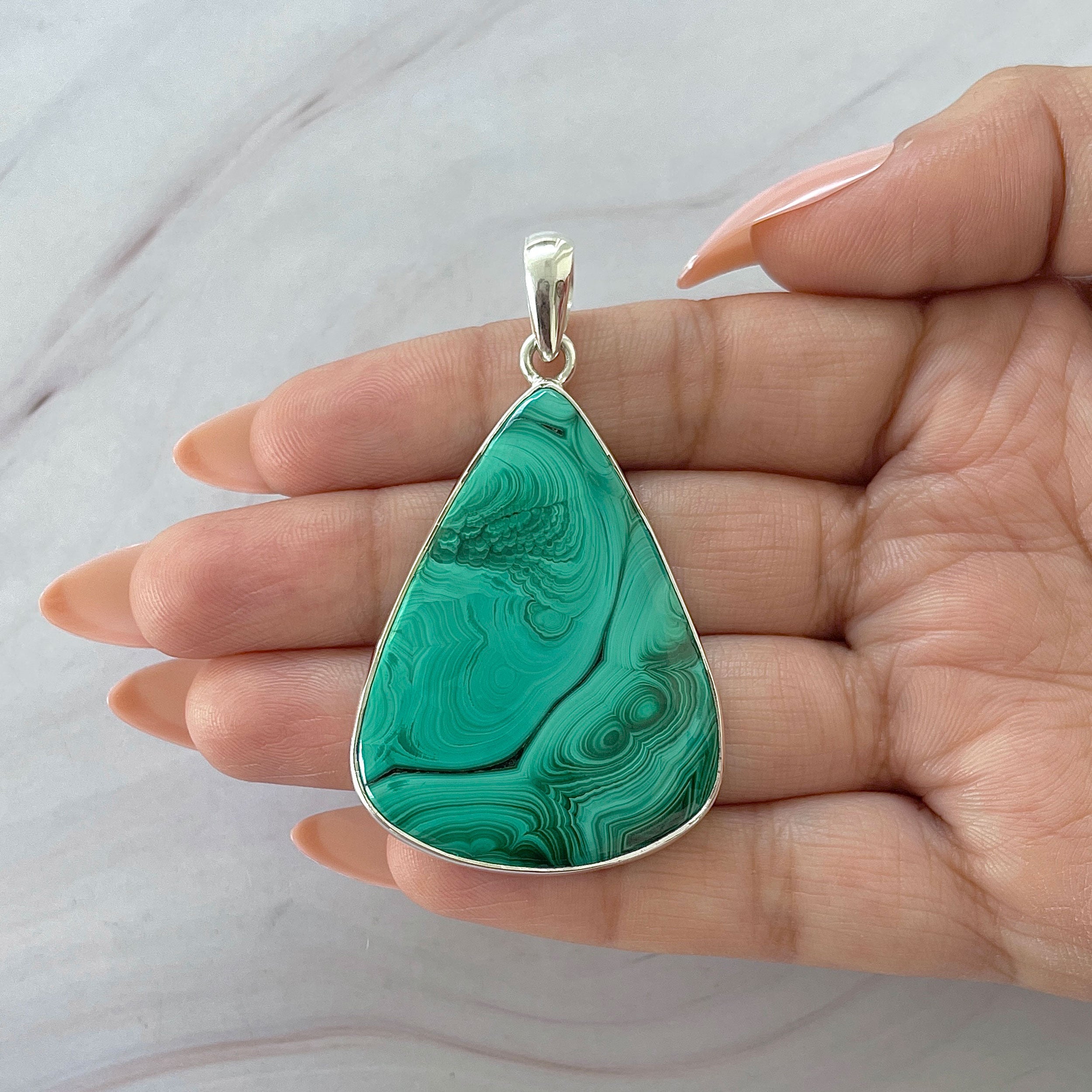 Malachite Pendant-(MLC-P-141.)