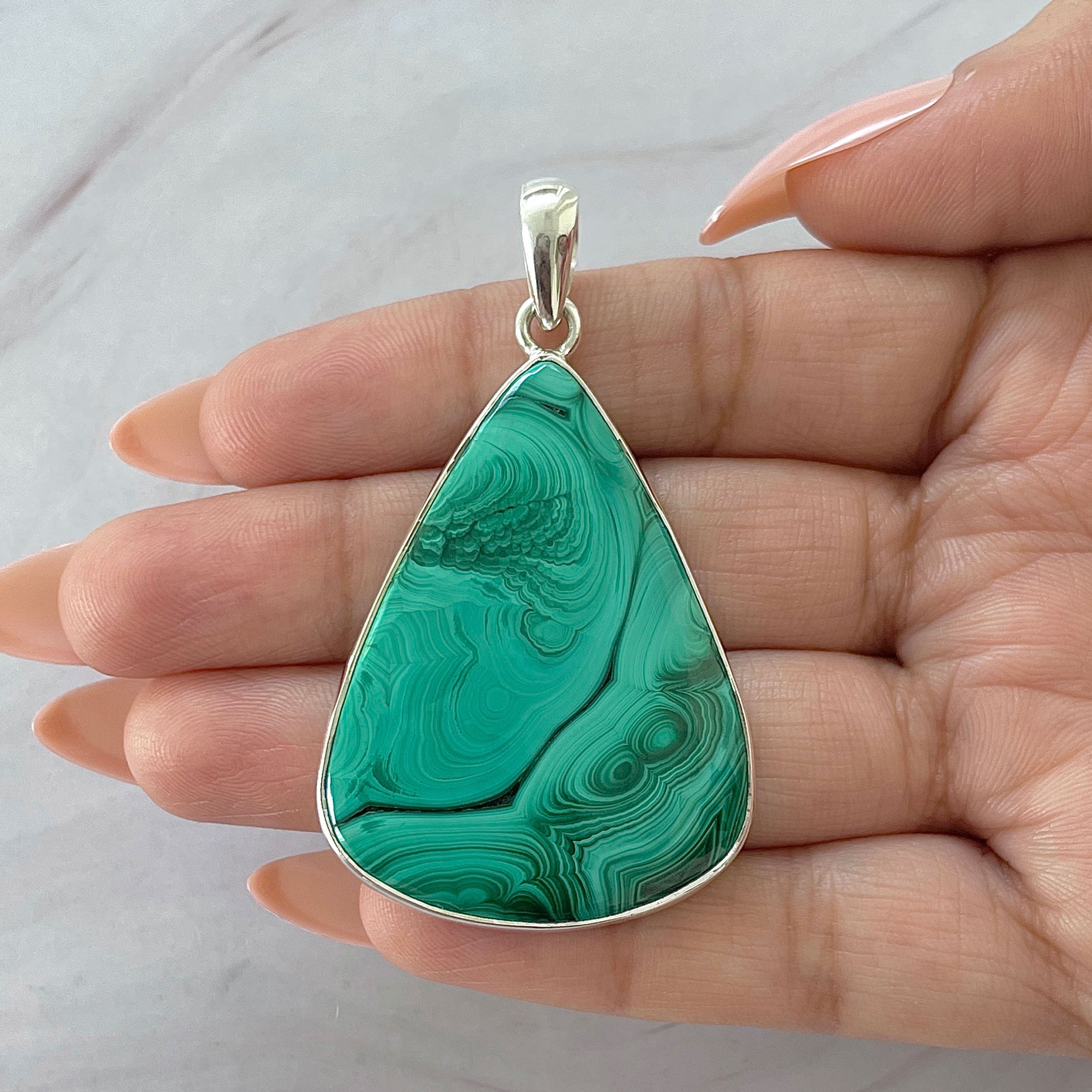 Malachite Pendant-(MLC-P-141.)