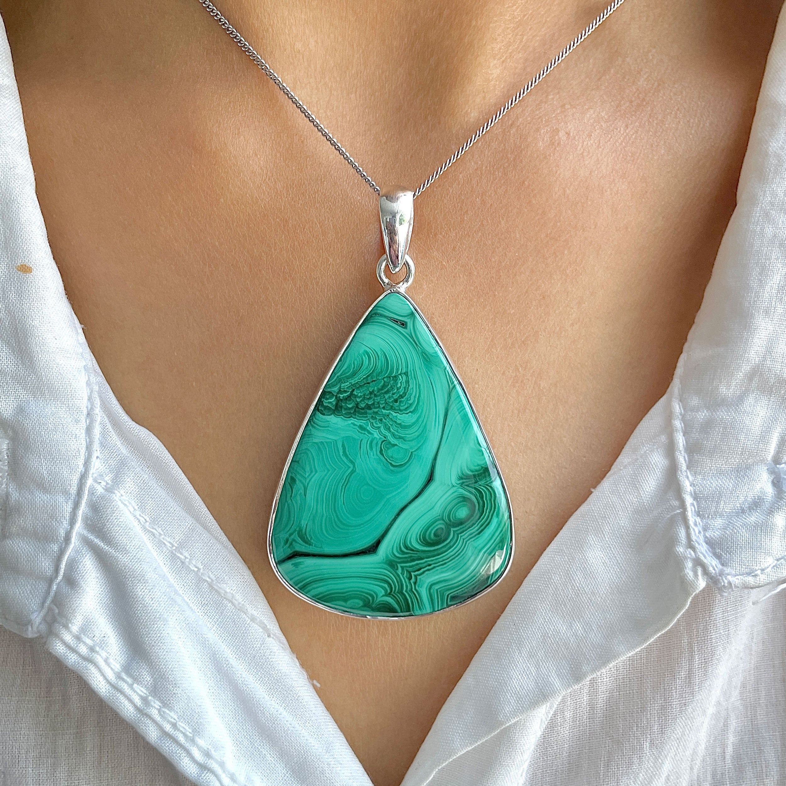 Malachite Pendant-(MLC-P-141.)