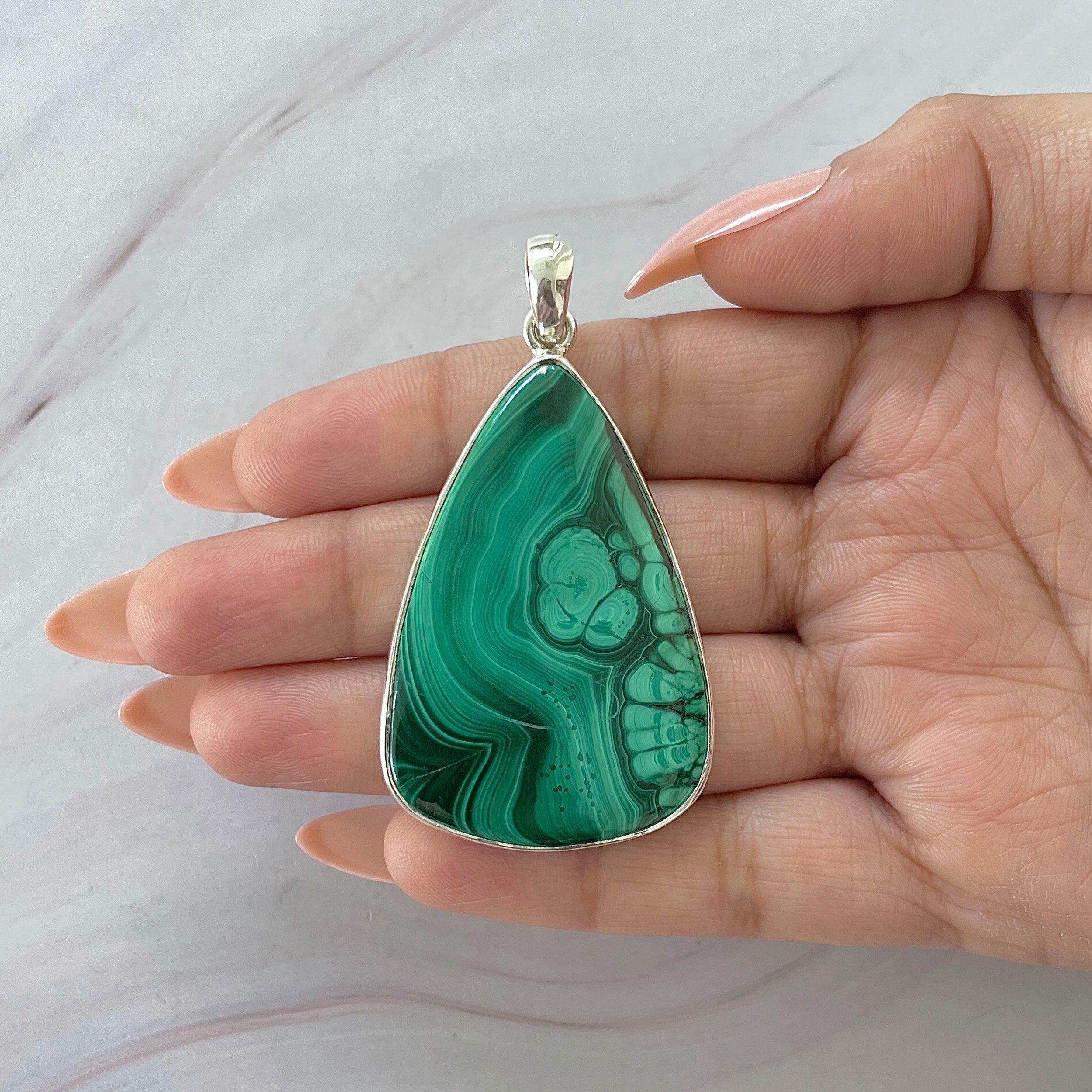 Malachite Pendant-(MLC-P-142.)