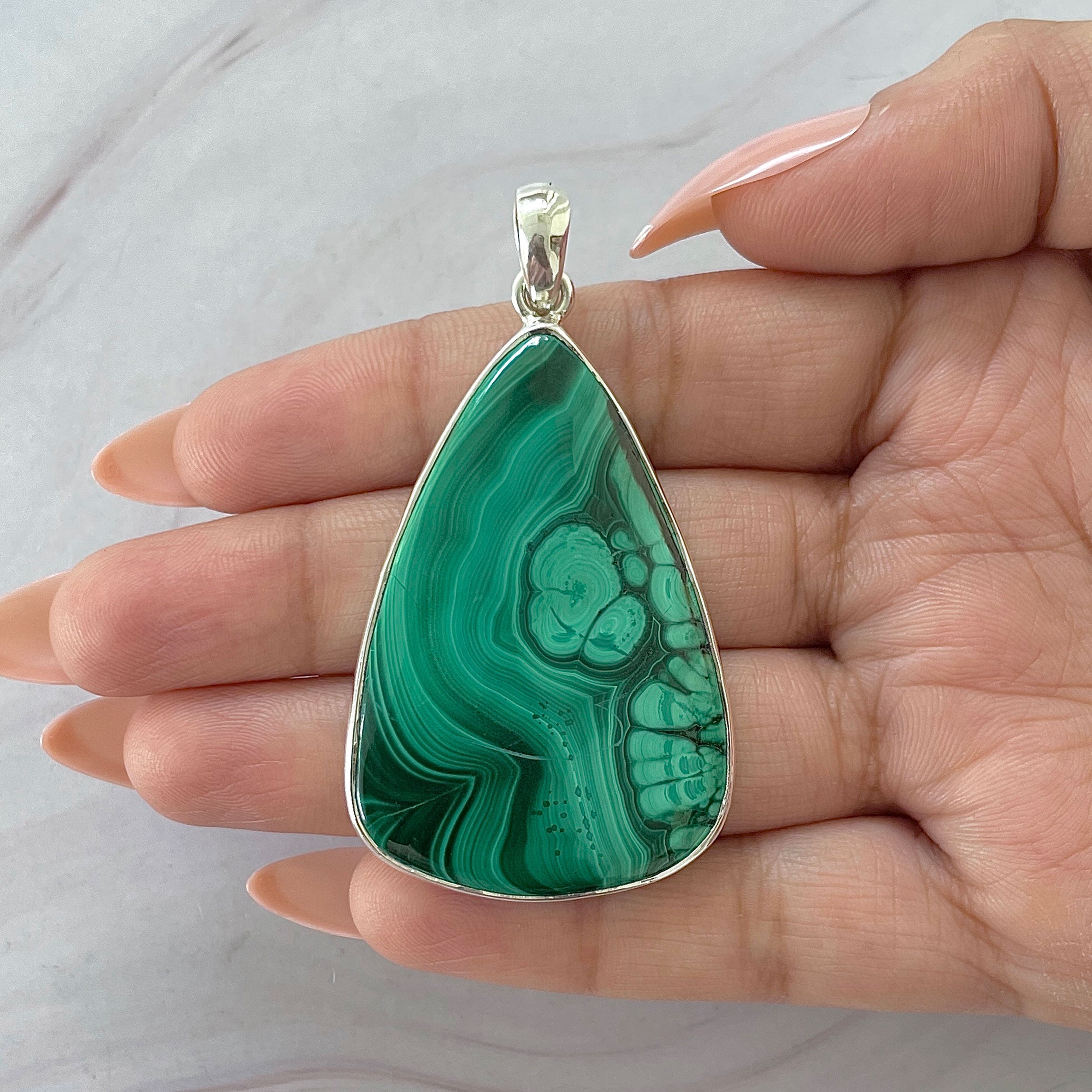 Malachite Pendant-(MLC-P-142.)