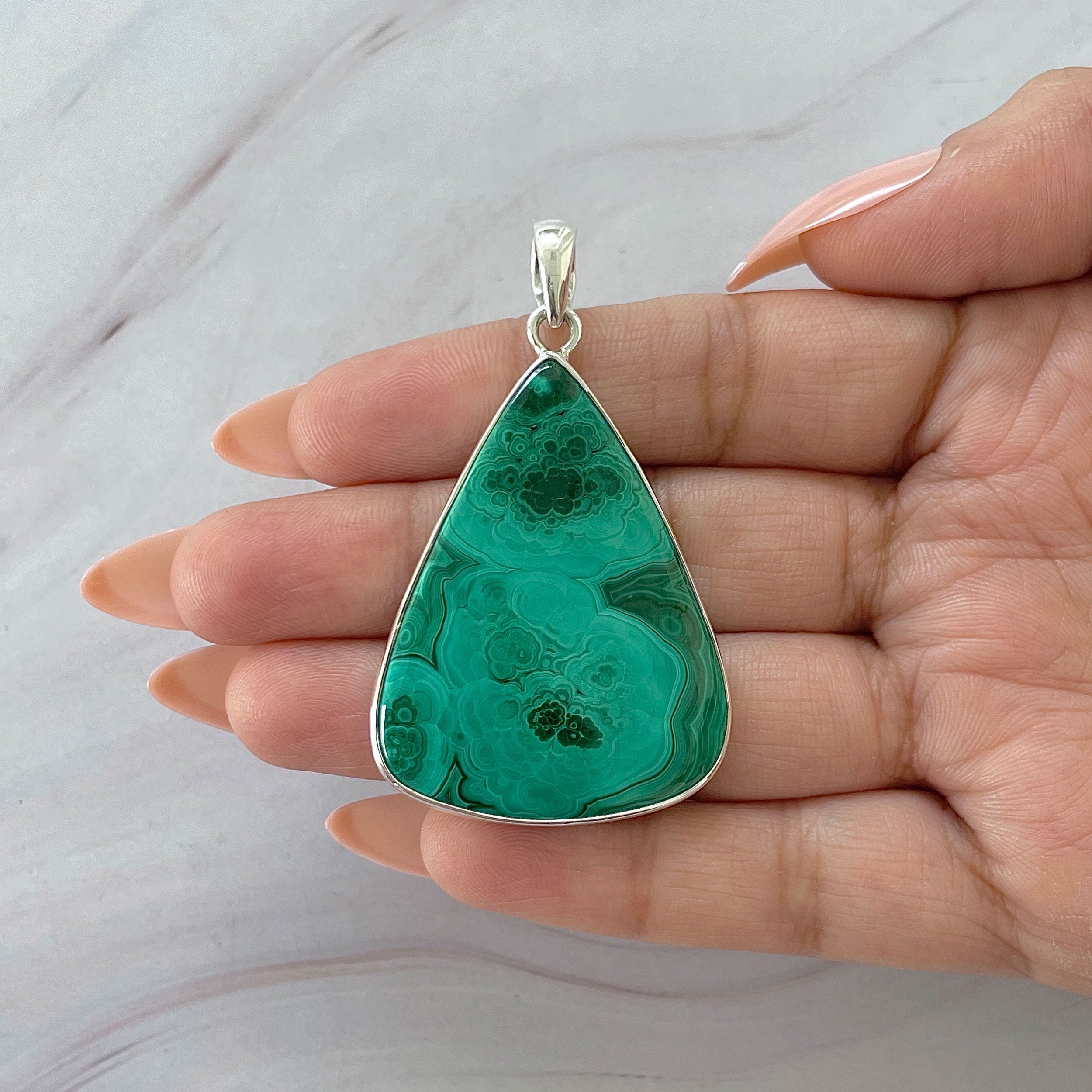 Malachite Pendant-(MLC-P-144.)